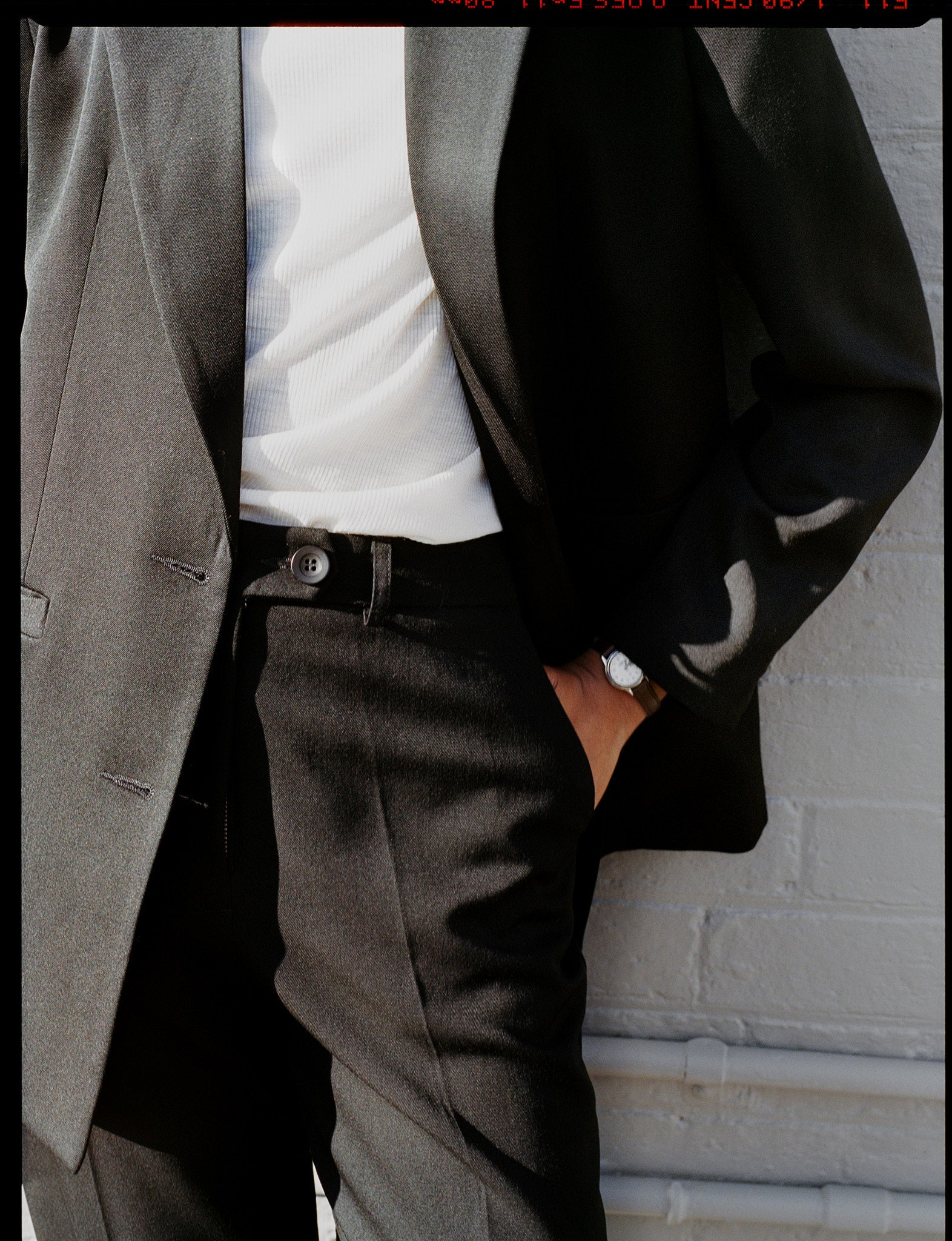 Agnes Japanese Black Wool Twill Pants