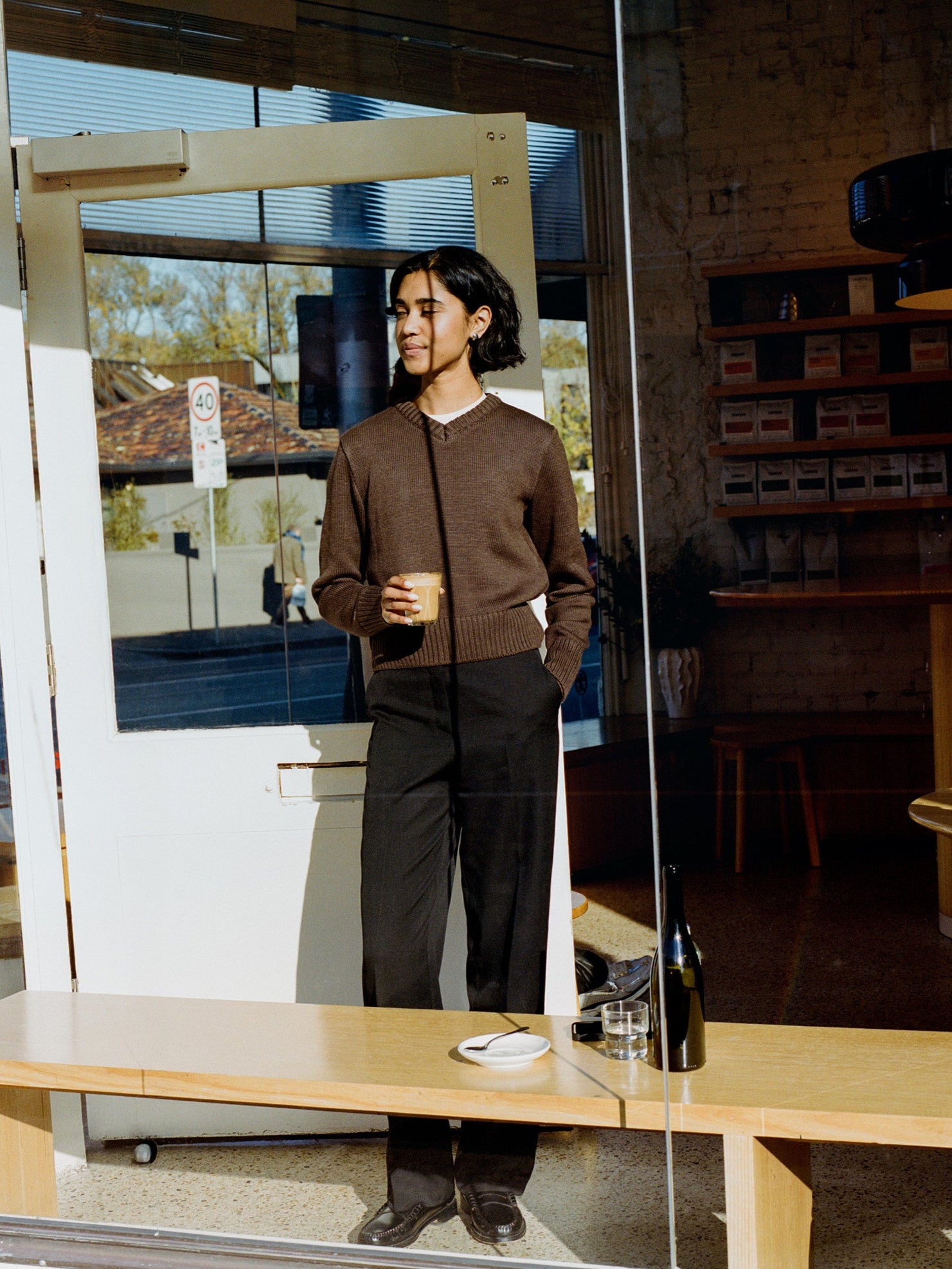 Pre-Order Jonny Italian Merino Walnut Knit