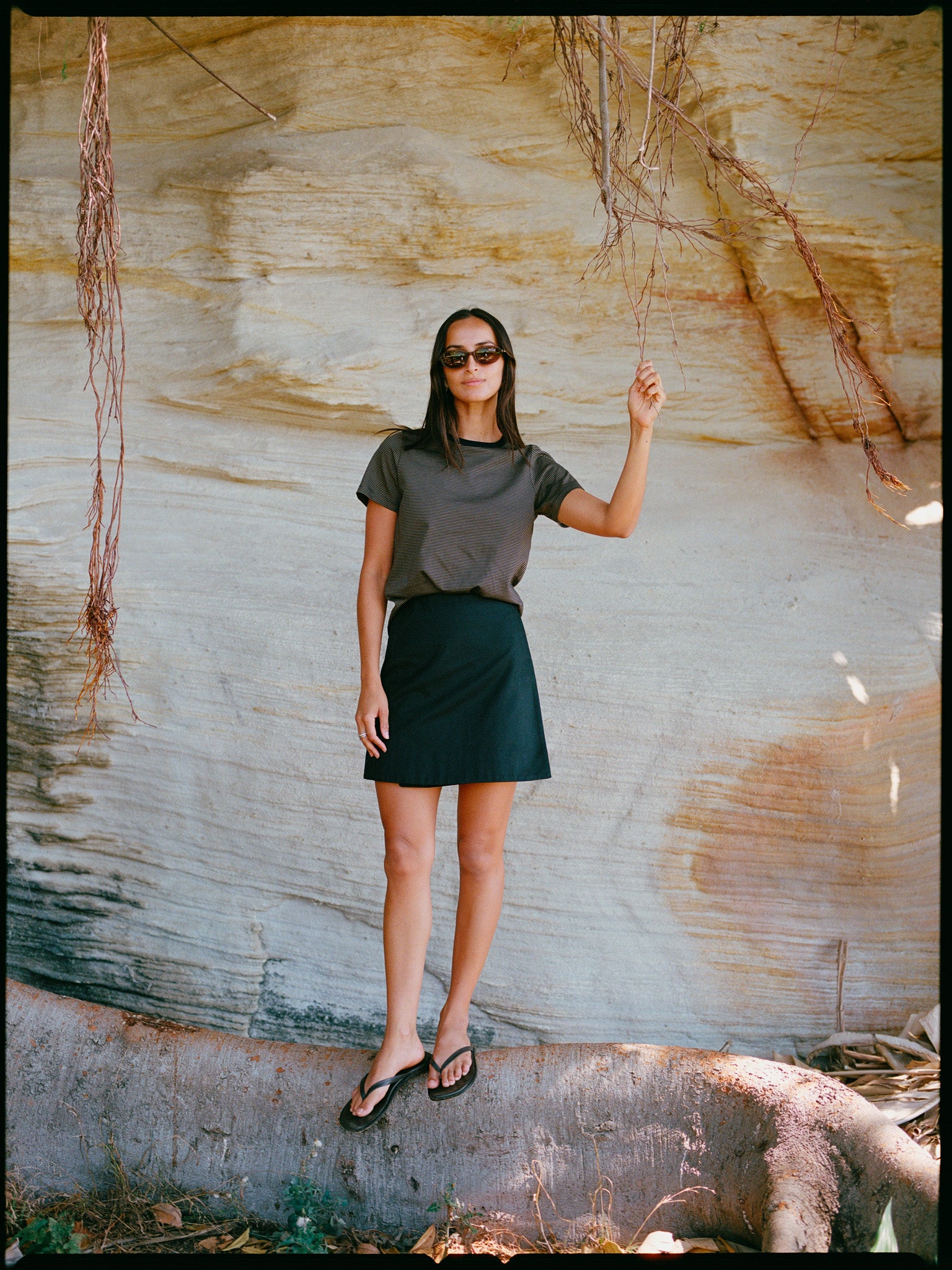 Jim Olive Stripe Cotton T