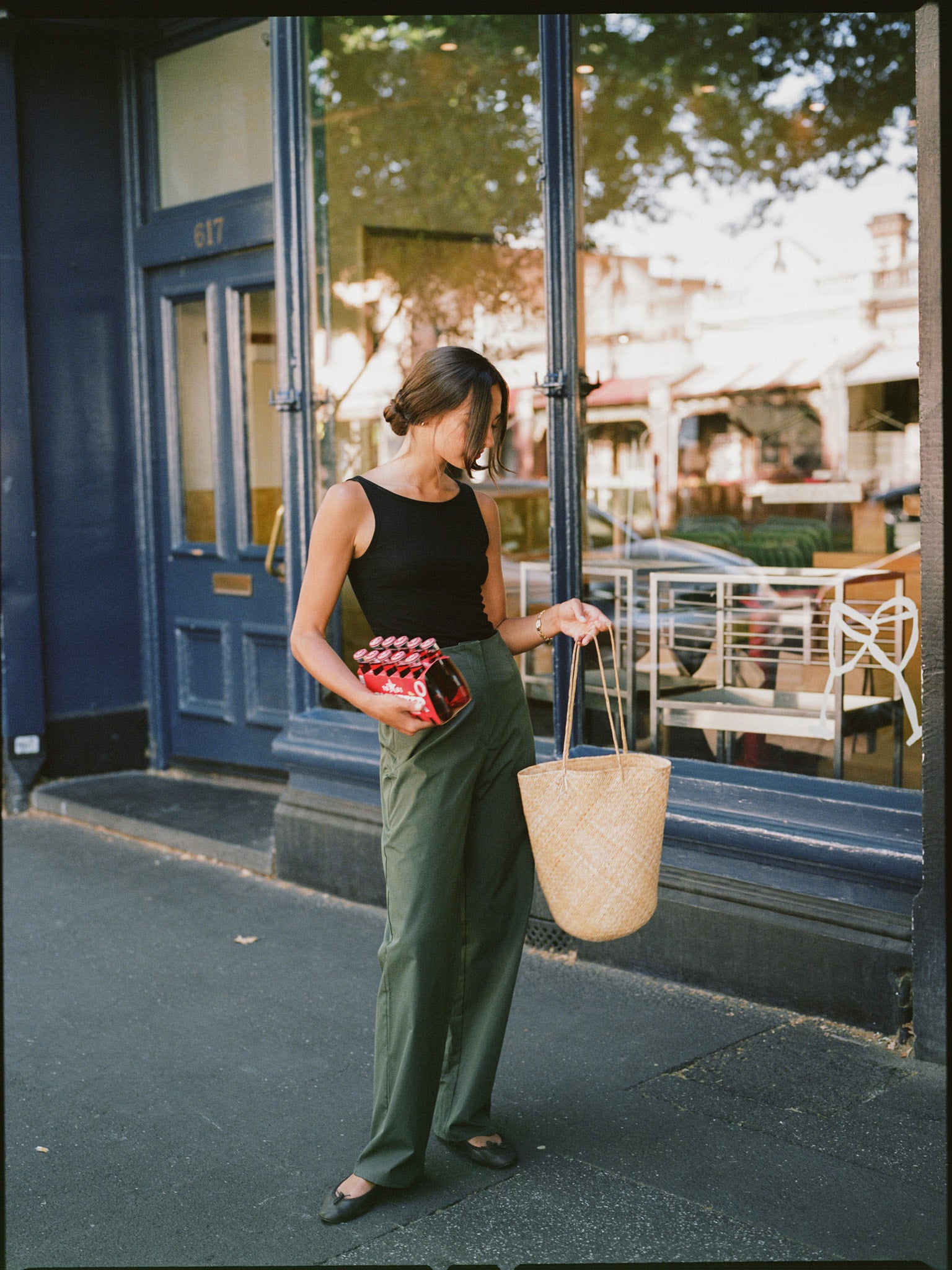 Recently Back in Stock - Etta Black Cotton Top