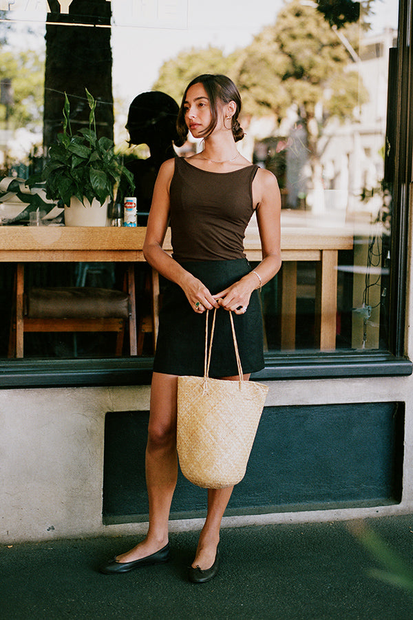 Pre-Order Etta Brown Cotton Top
