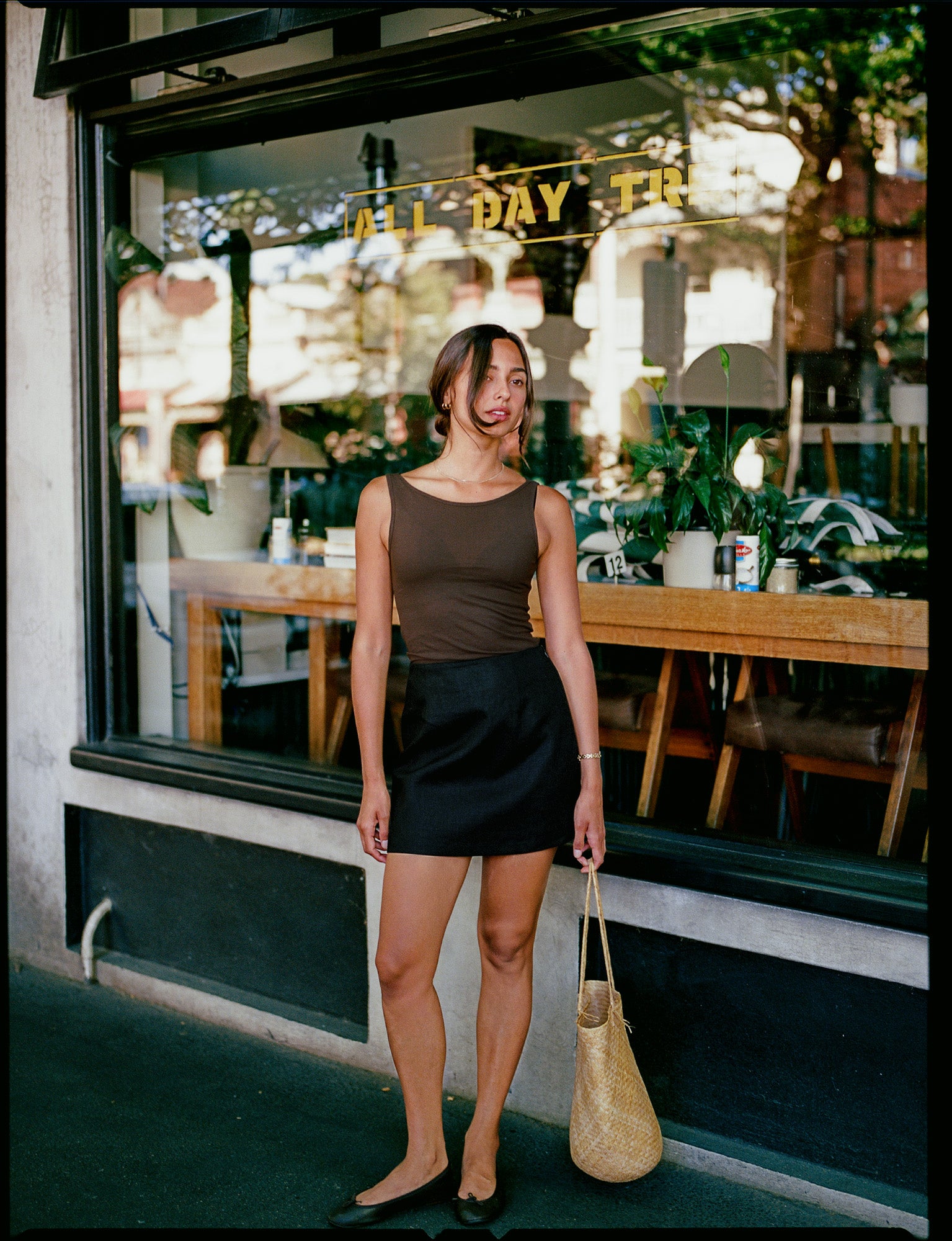 Pre-Order Etta Brown Cotton Top