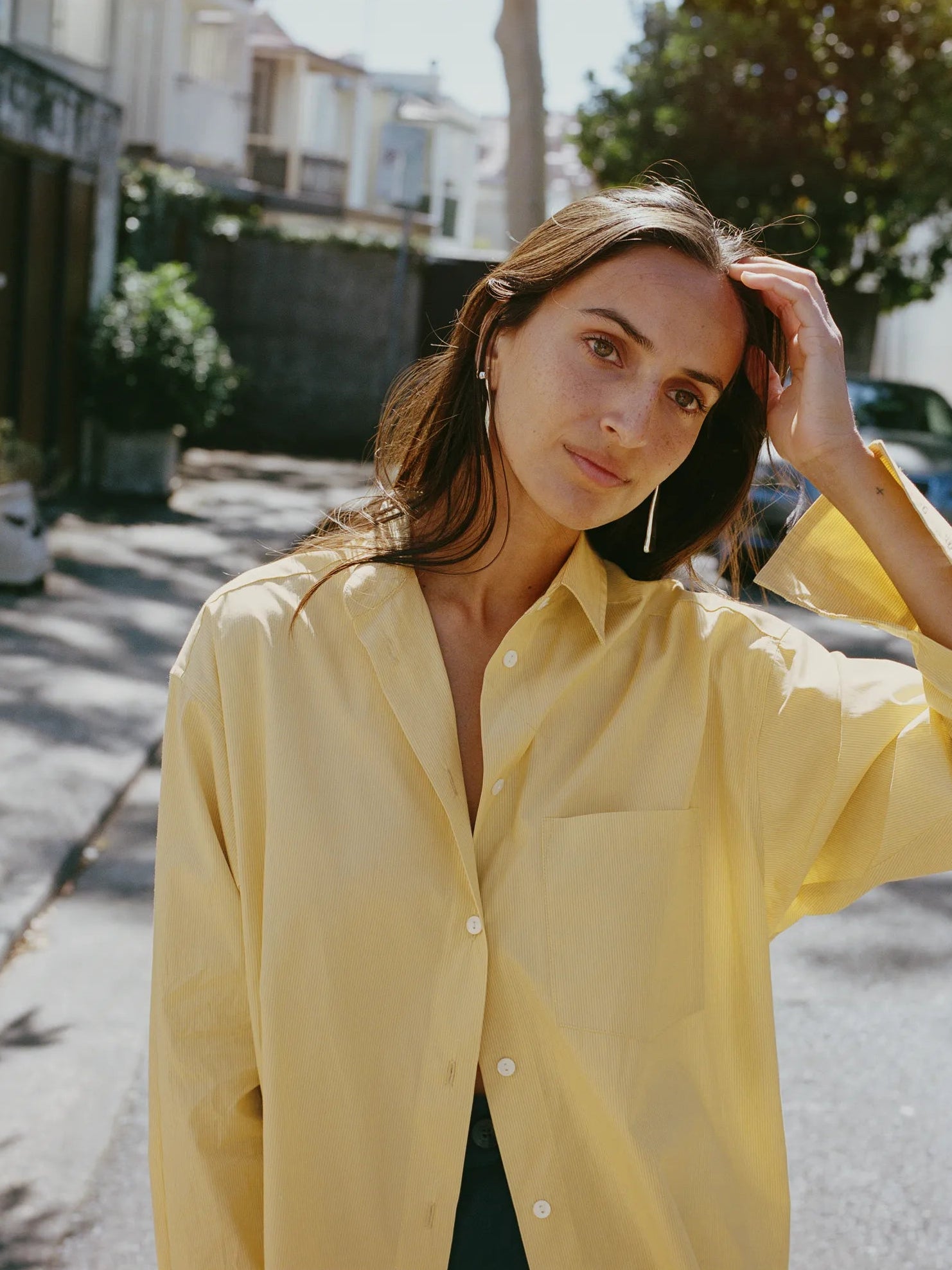 Artist Japanese Butter Stripe Cotton Shirt