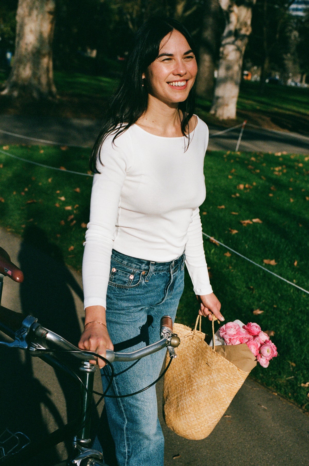 Laina Australian Cream Organic Cotton Boatneck Top