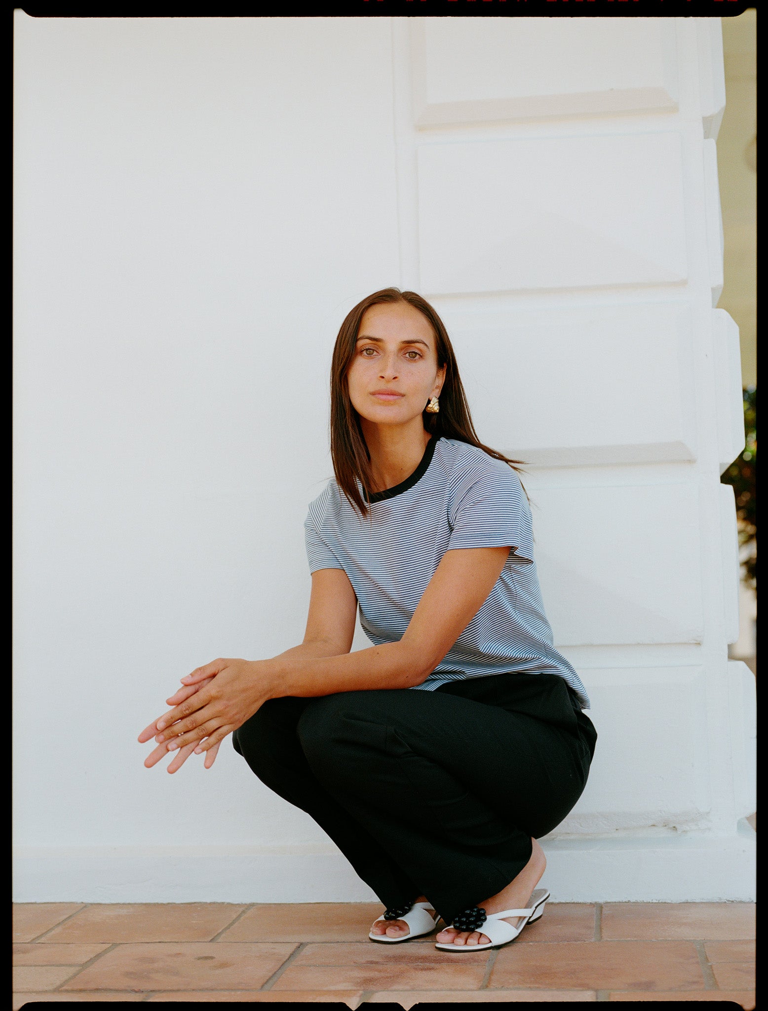 Recently in Stock - Jim Blue Stripe Japanese Cotton T