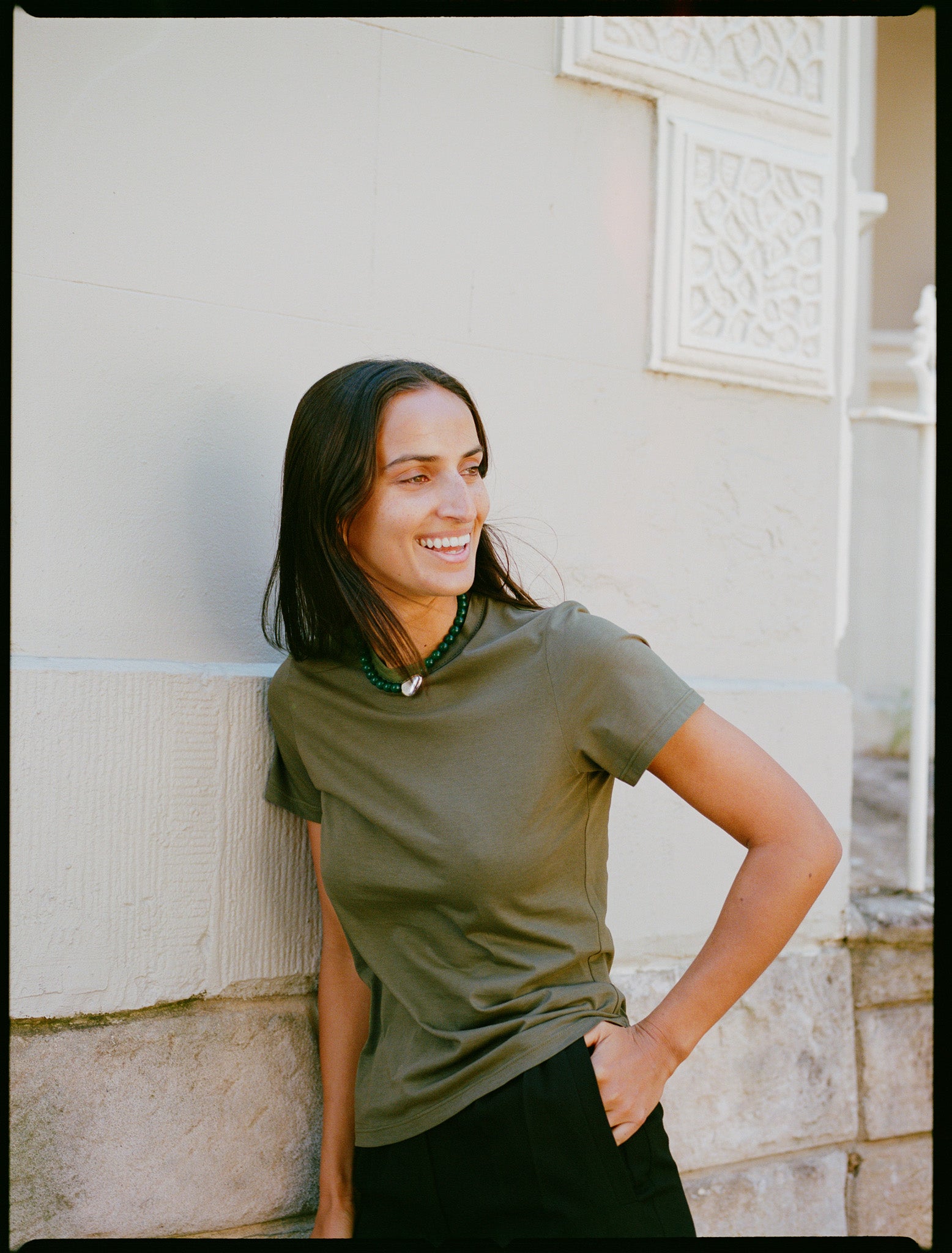 Pete Khaki Soft Japanese Cotton T