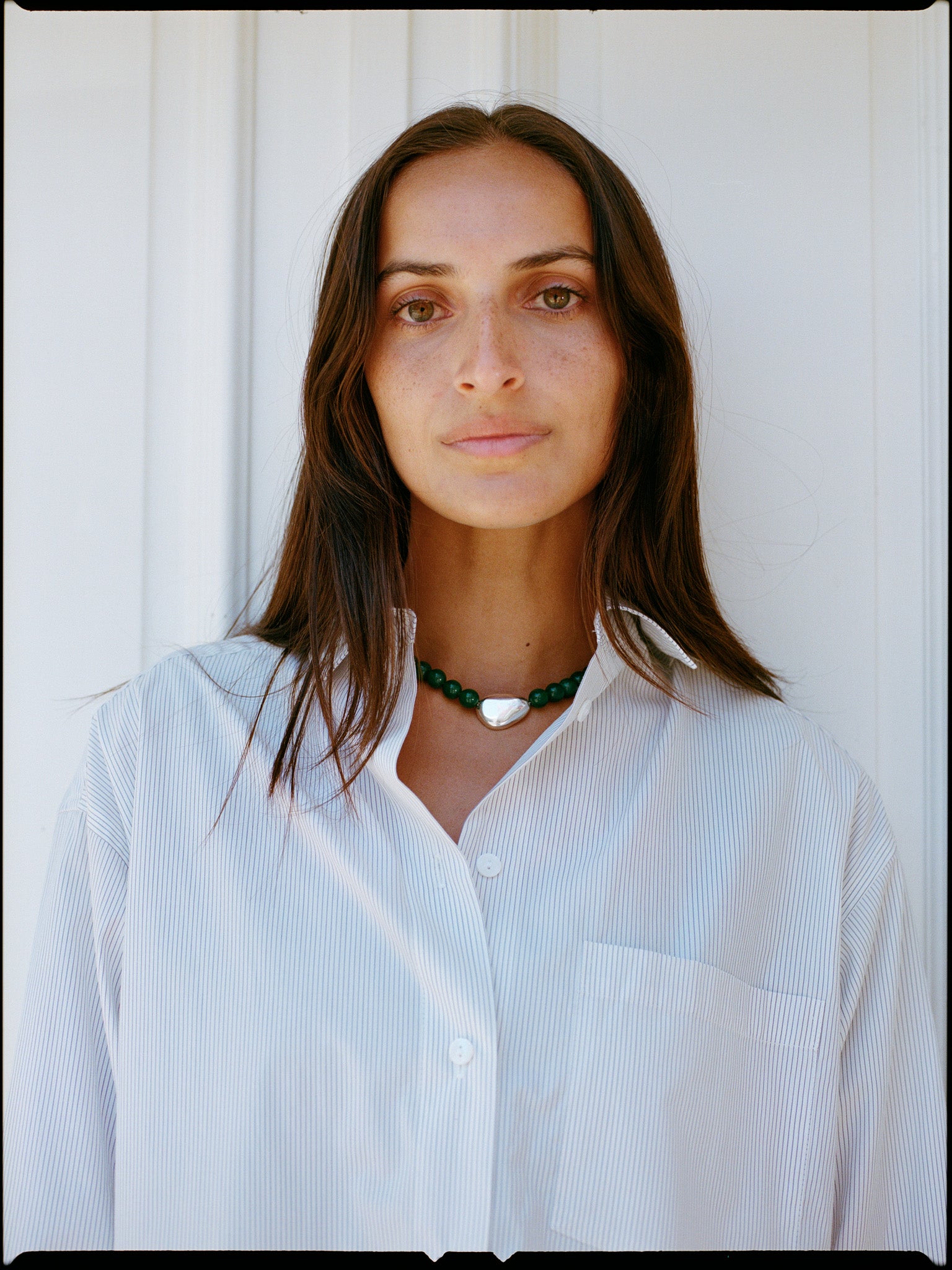 Recently in Stock - Artist Japanese White Pinstripe Cotton Shirt