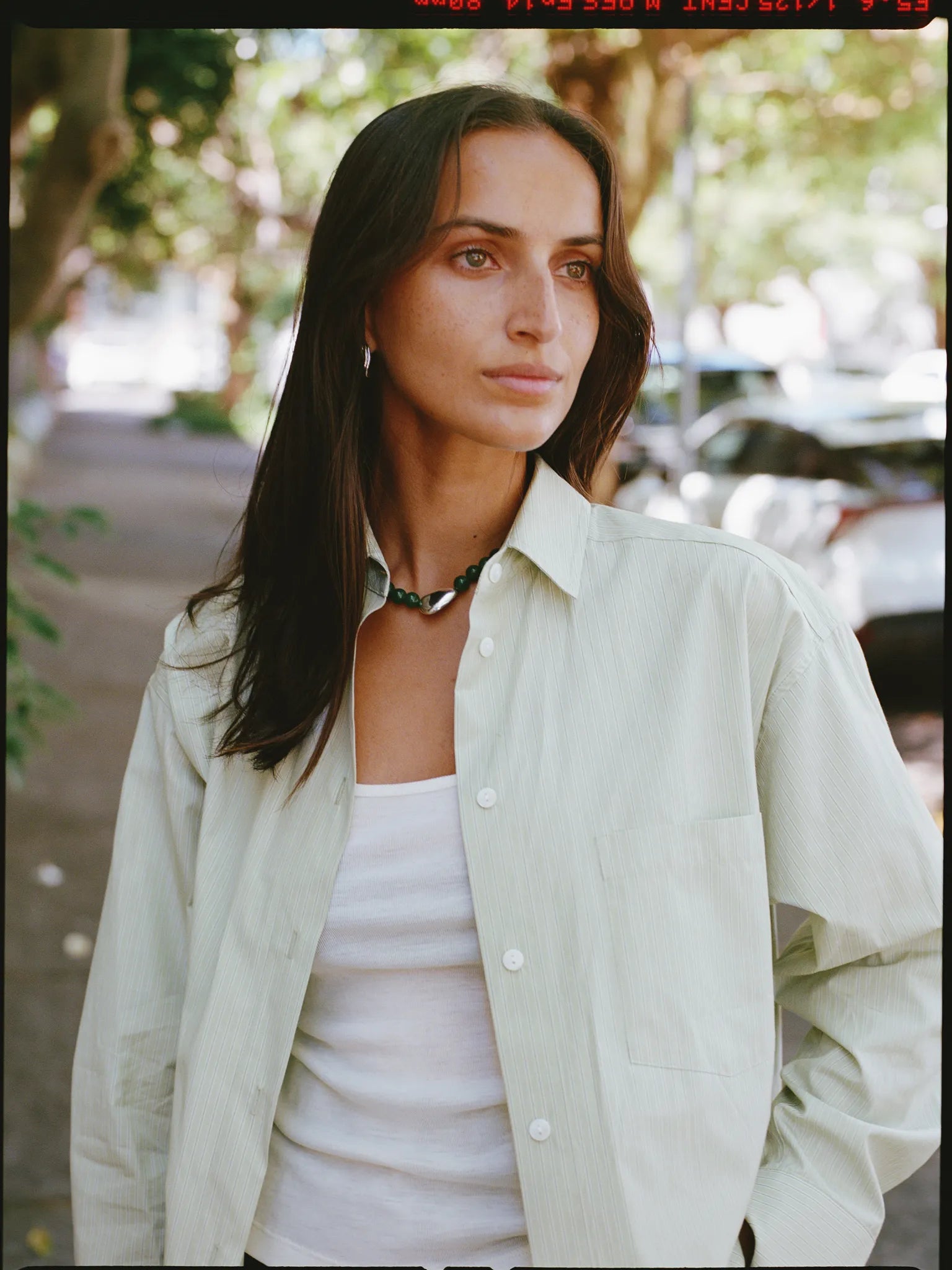 Limited Edition - Artist Japanese Pistachio Stripe Cotton Shirt