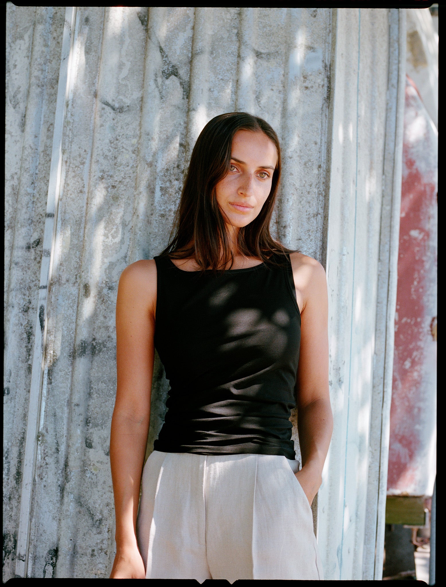 Recently Back in Stock - Etta Black Cotton Top