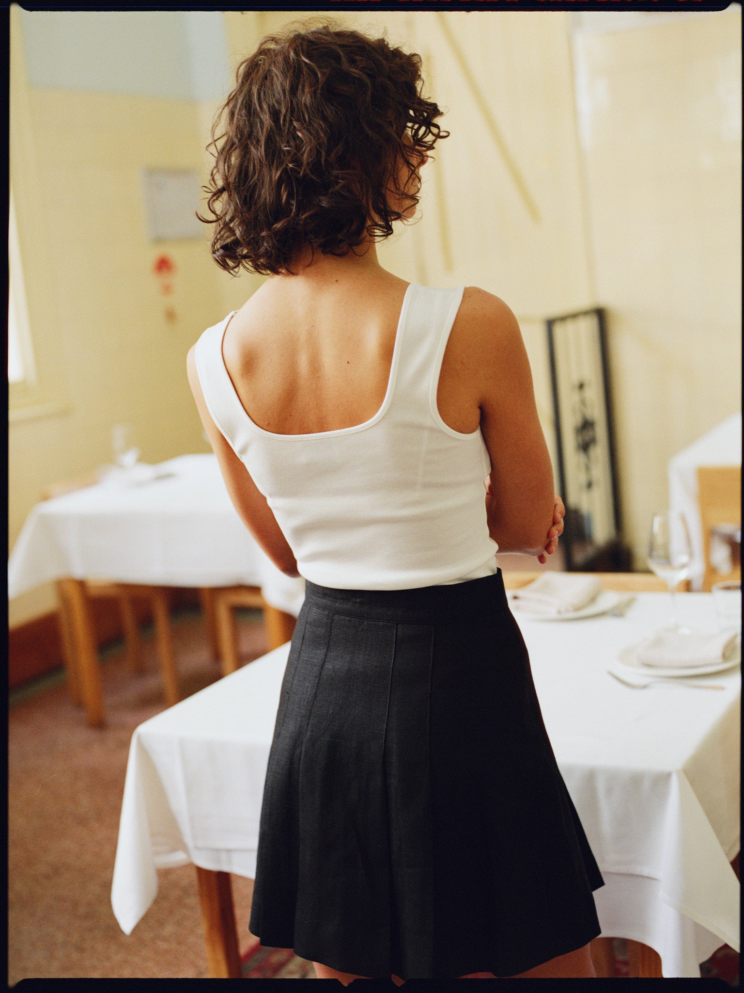 Edith White Cotton Top