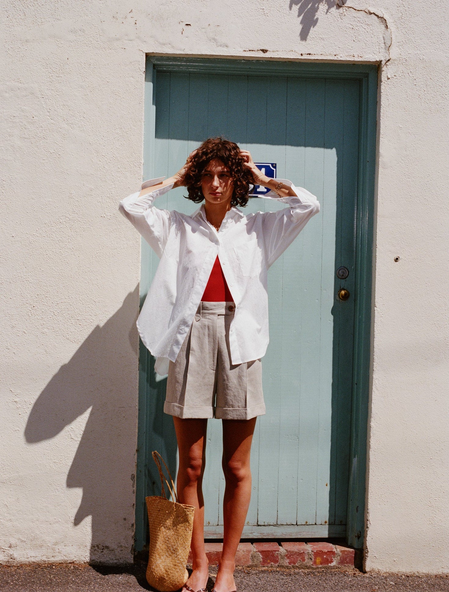 White Japanese Cotton Artist Shirt