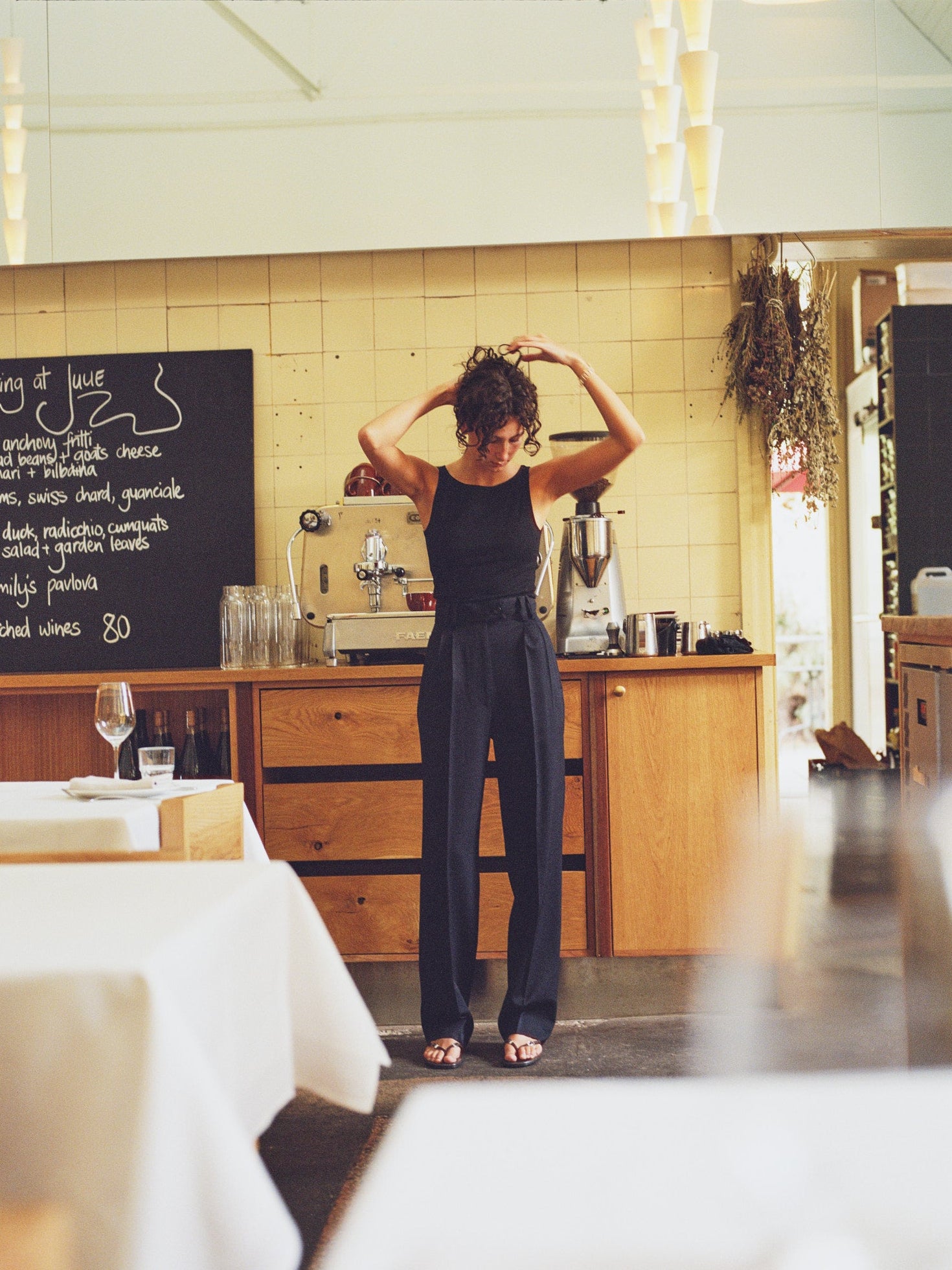 Recently Back in Stock - Etta Black Cotton Top