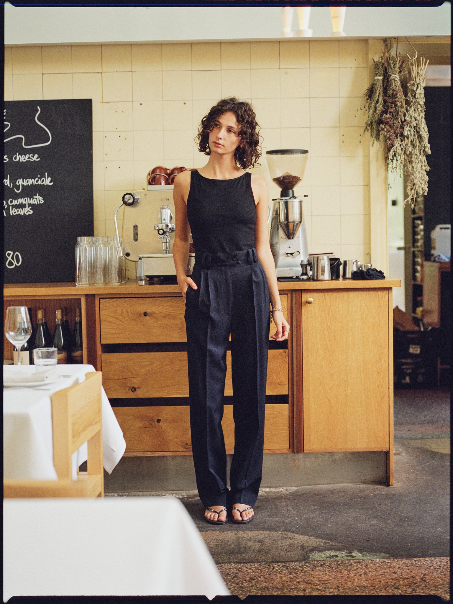 Yu Tailored Navy Japanese Twill Wool Pants