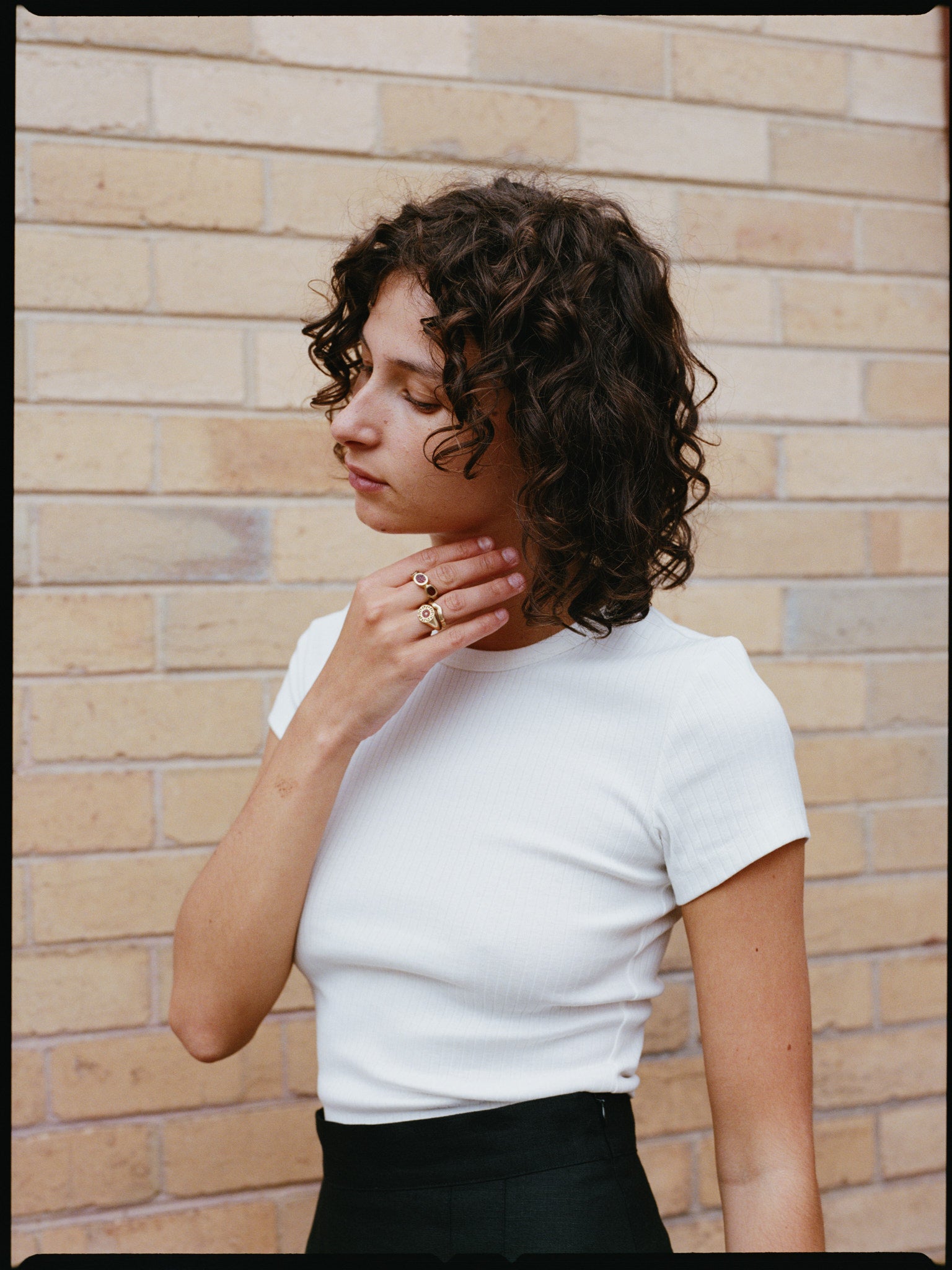 Recently Back in Stock - Vera White Organic Cotton T