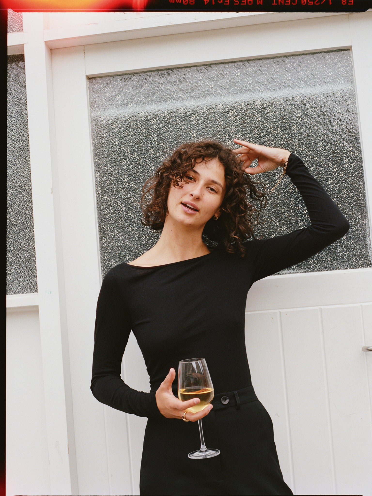 Agnes Japanese Black Wool Twill Pants