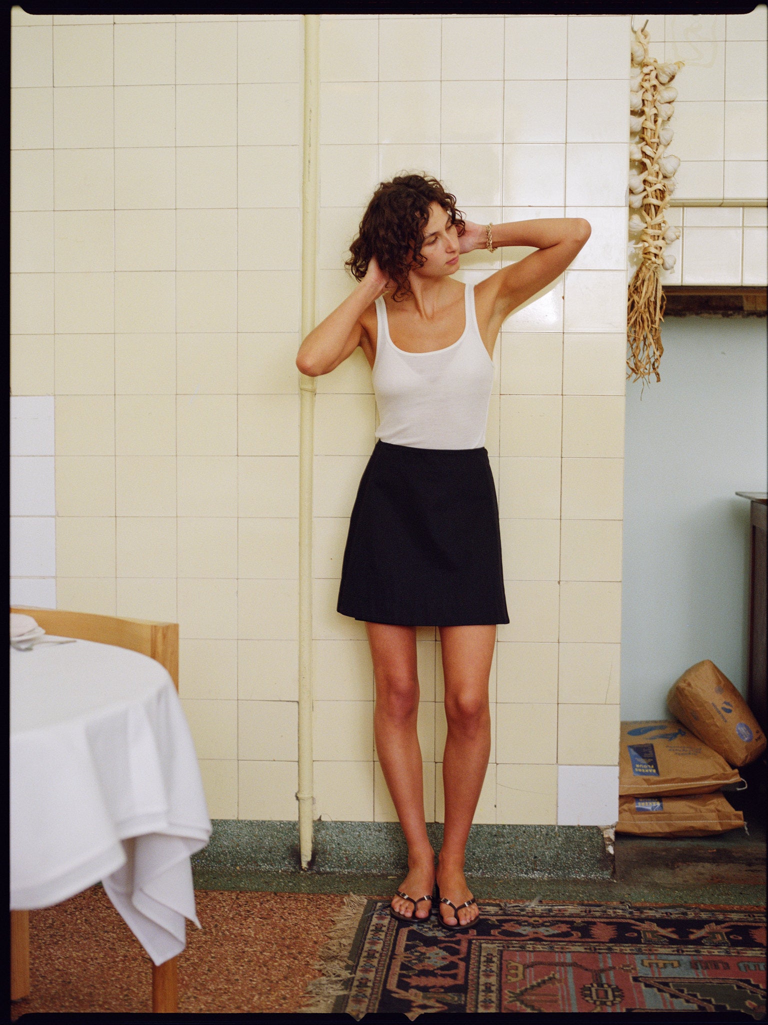 Recently in Stock - Leah Cream Merino Singlet