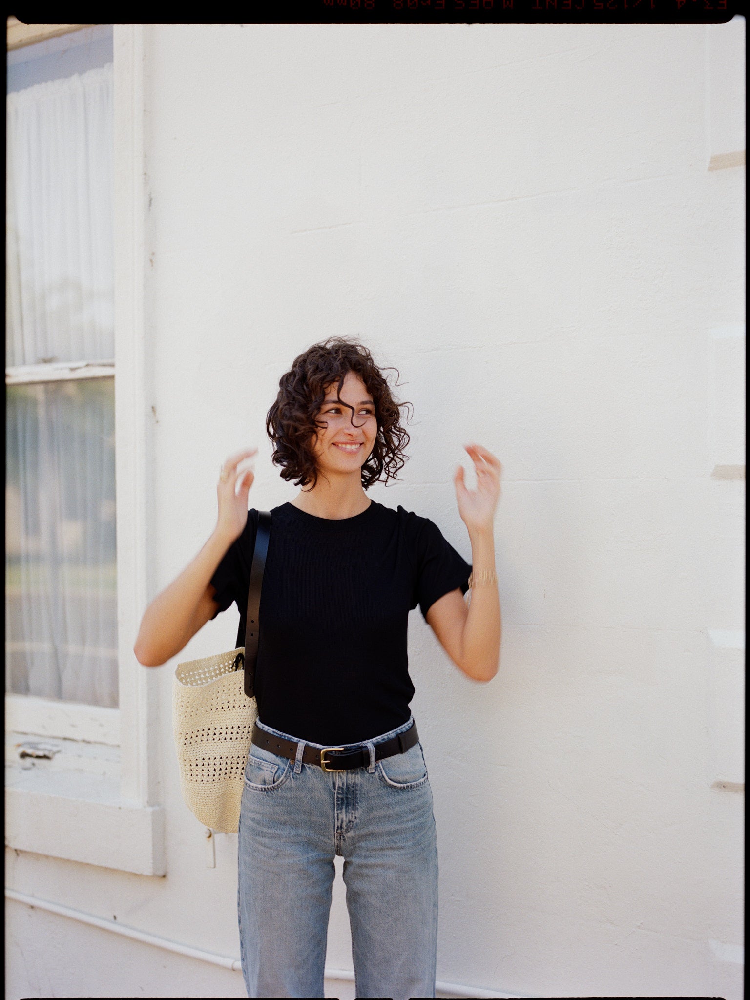 Recently Back in Stock - Jim Fine Black Australian Merino Rib T