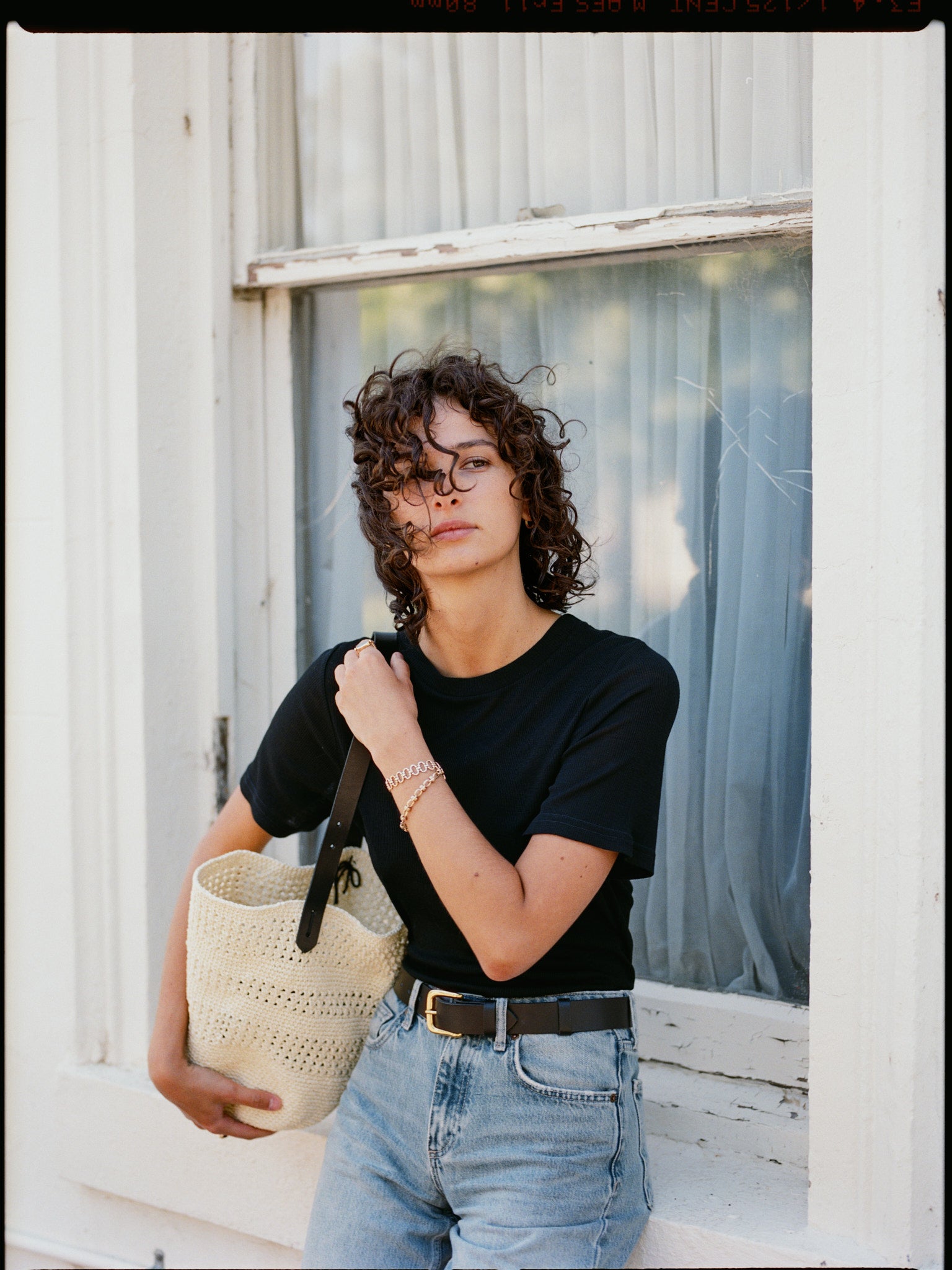 Recently Back in Stock - Jim Fine Black Australian Merino Rib T