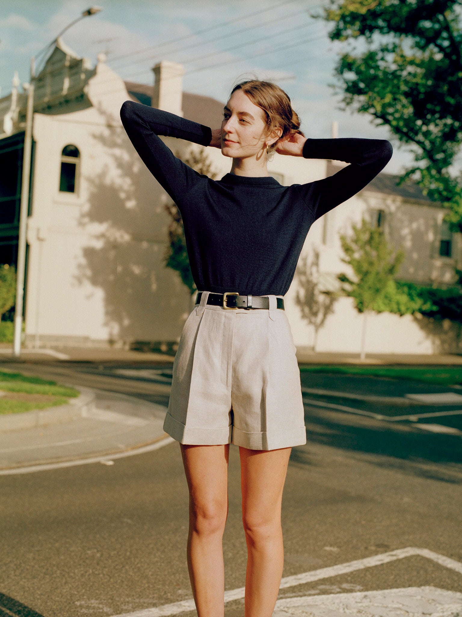 Rufus Navy Italian Merino Knit