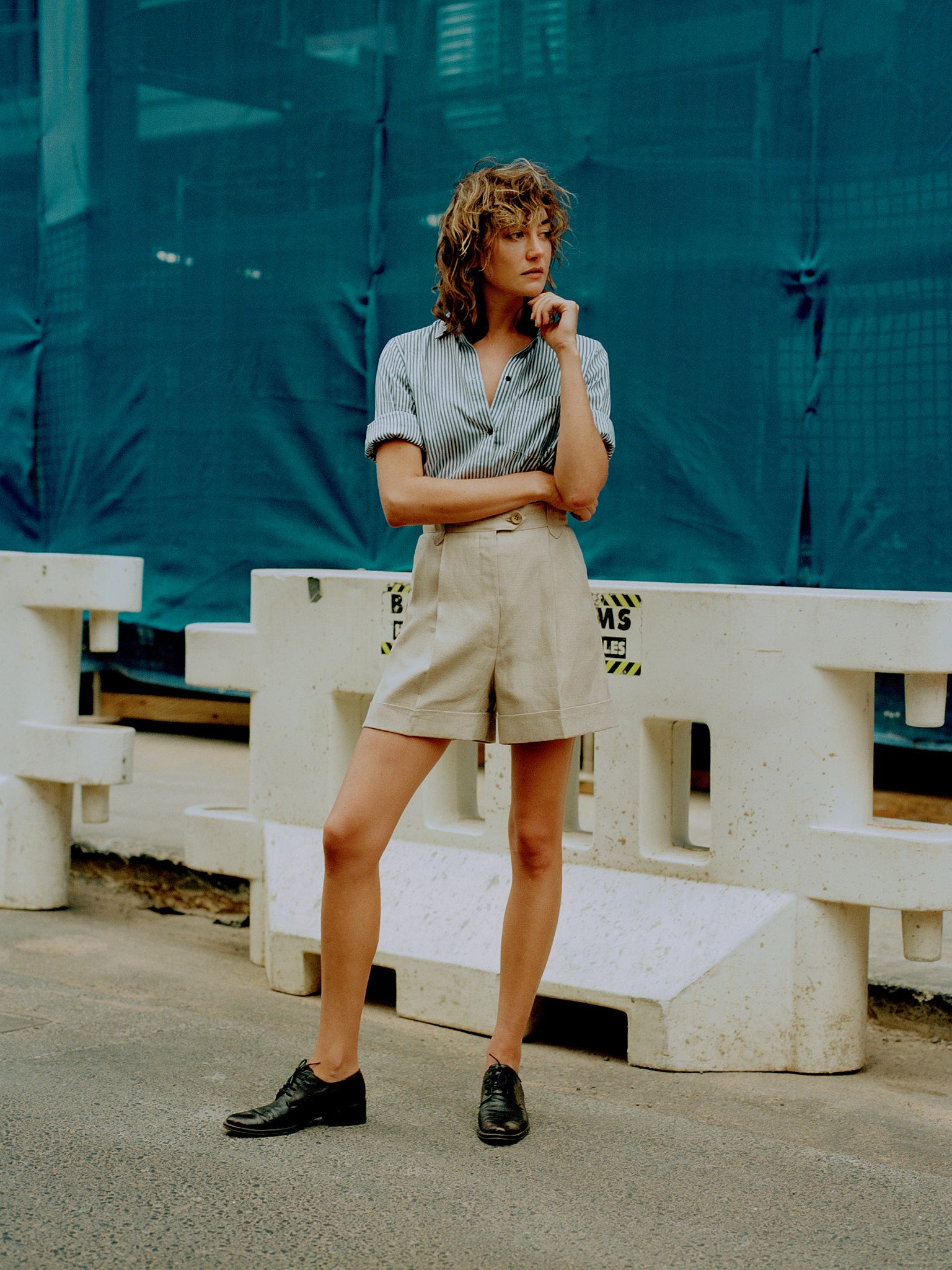 Ada Oat Japanese Linen Shorts