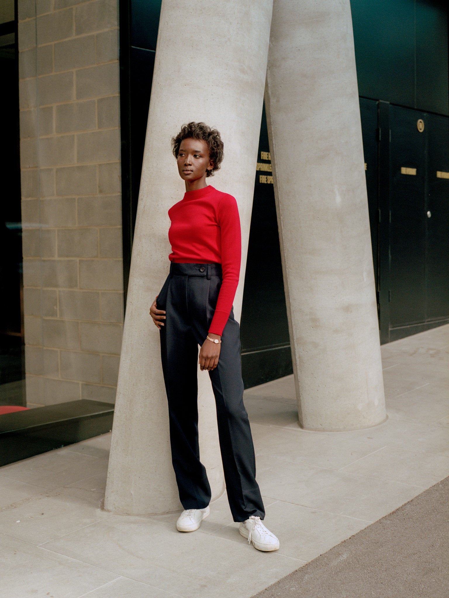 Recently Back in Stock - Kate Navy Japanese Twill Wool Pants
