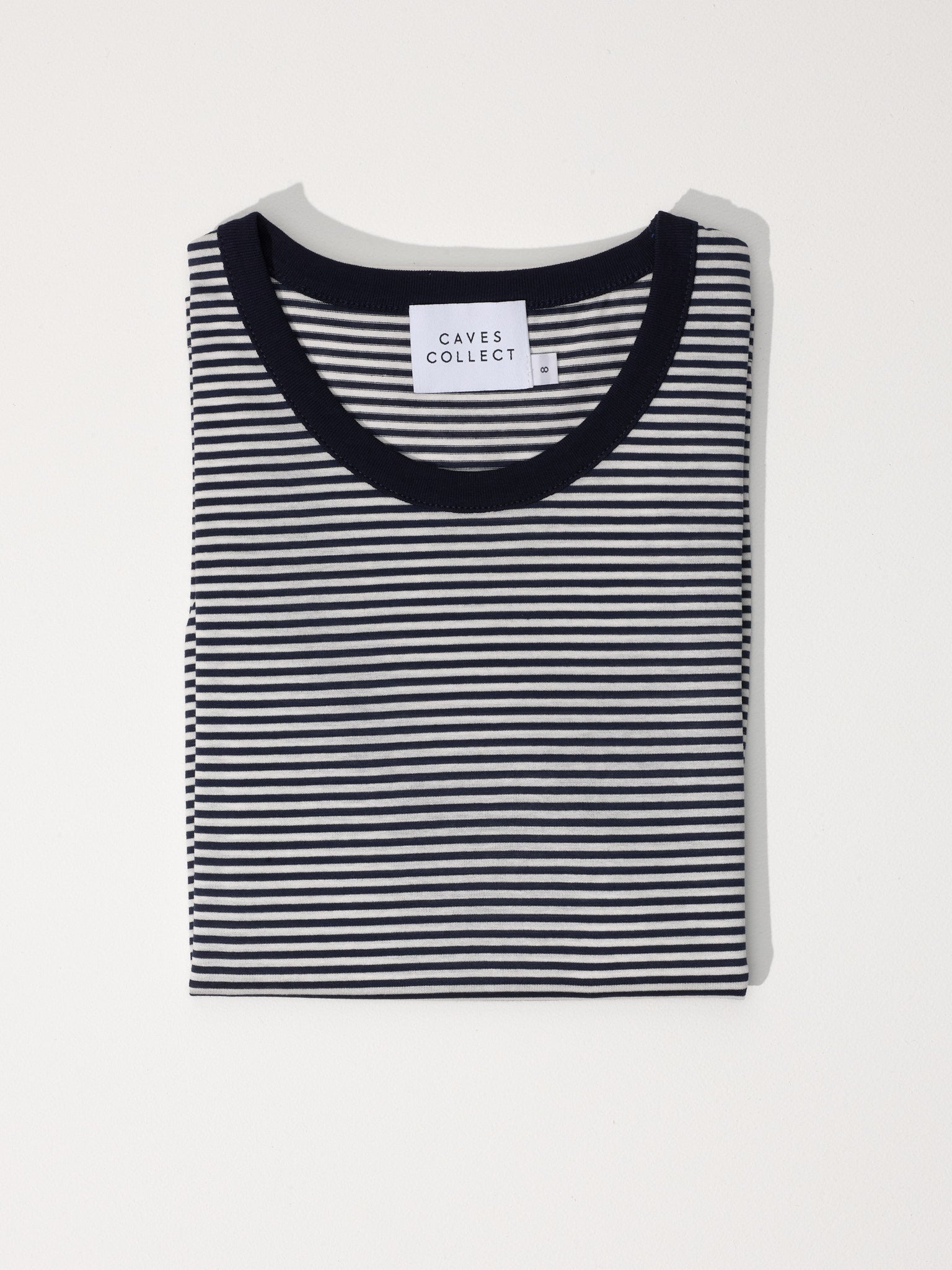 Recently Back in Stock - Pete Navy Stripe Japanese Cotton T