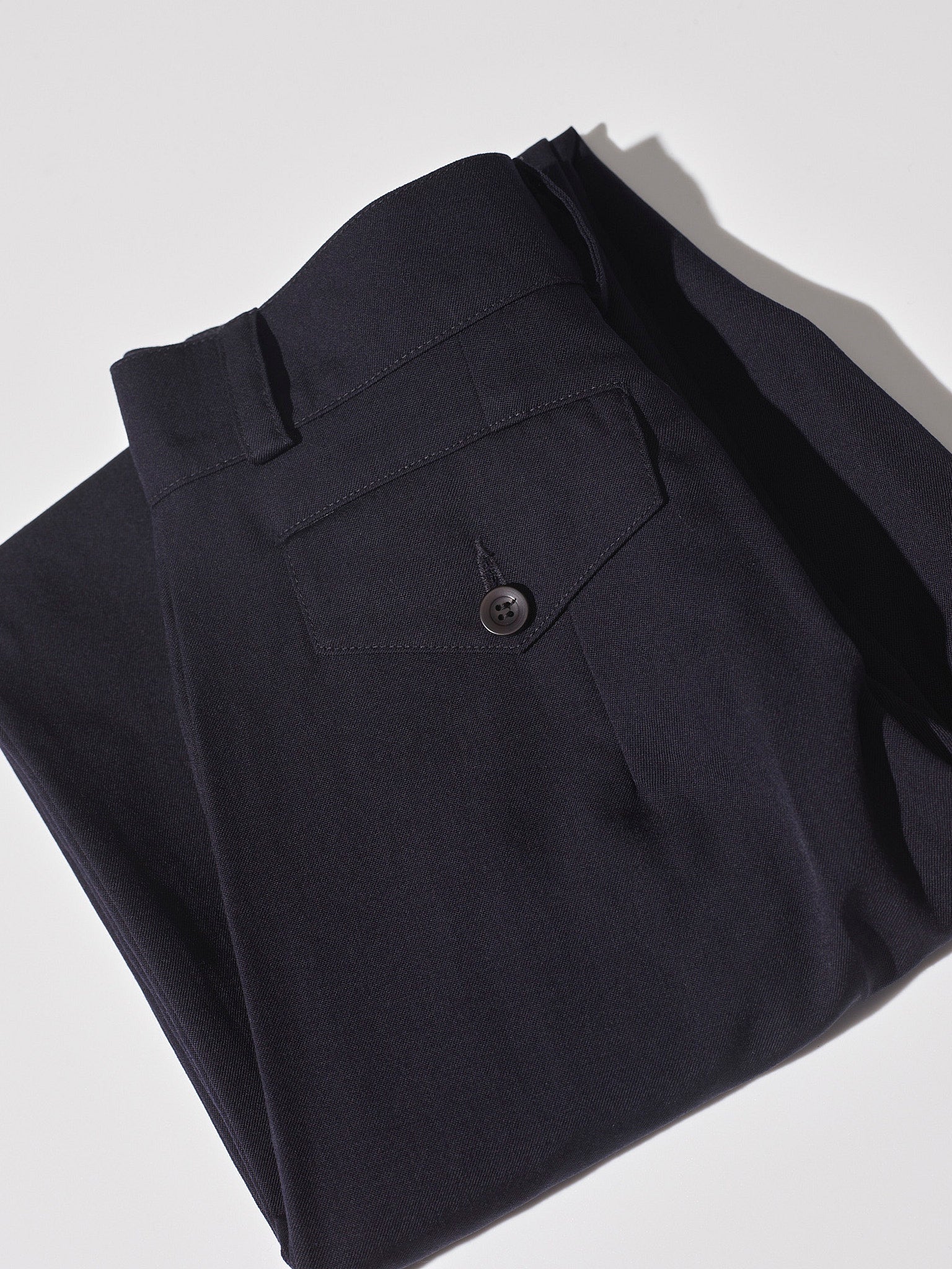 Recently Back in Stock - Kate Navy Japanese Twill Wool Pants