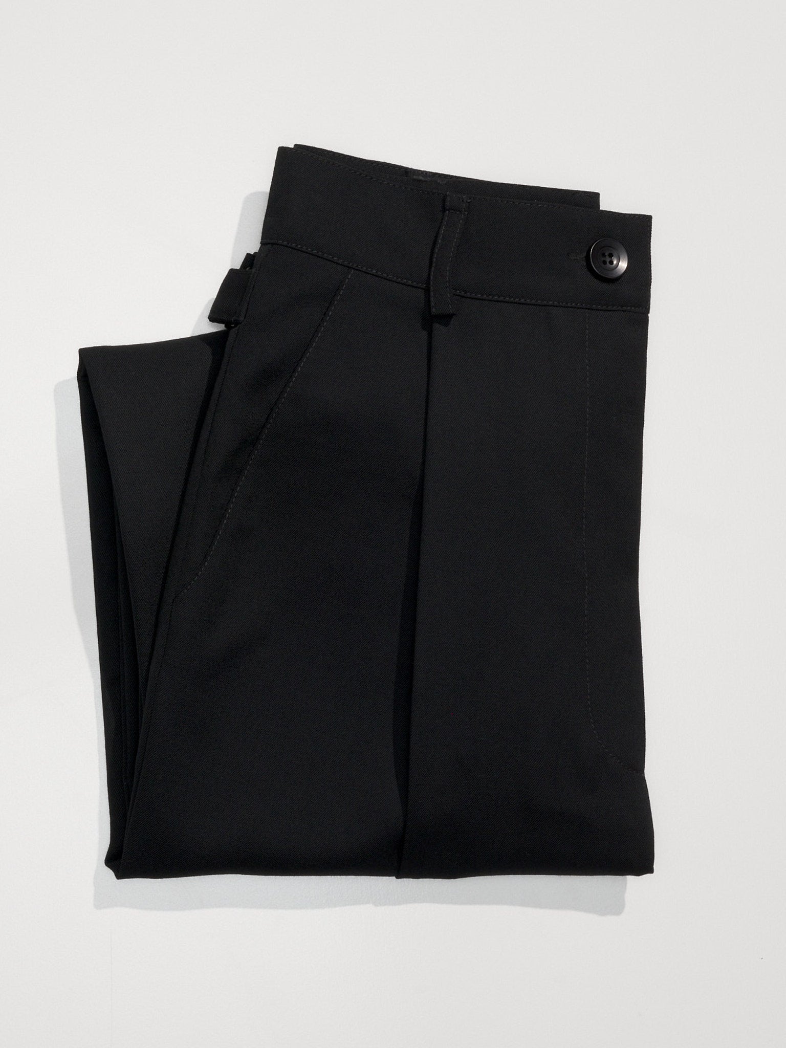 Luc Black Japanese Wool Twill Ciggie Pants