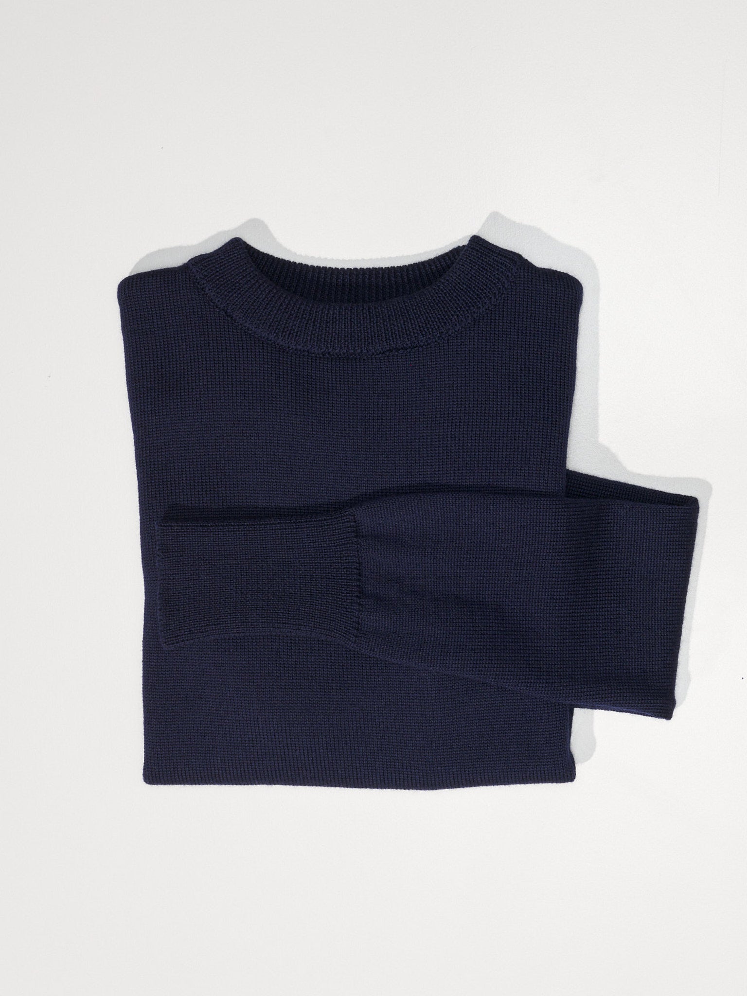 Rufus Navy Italian Merino Knit