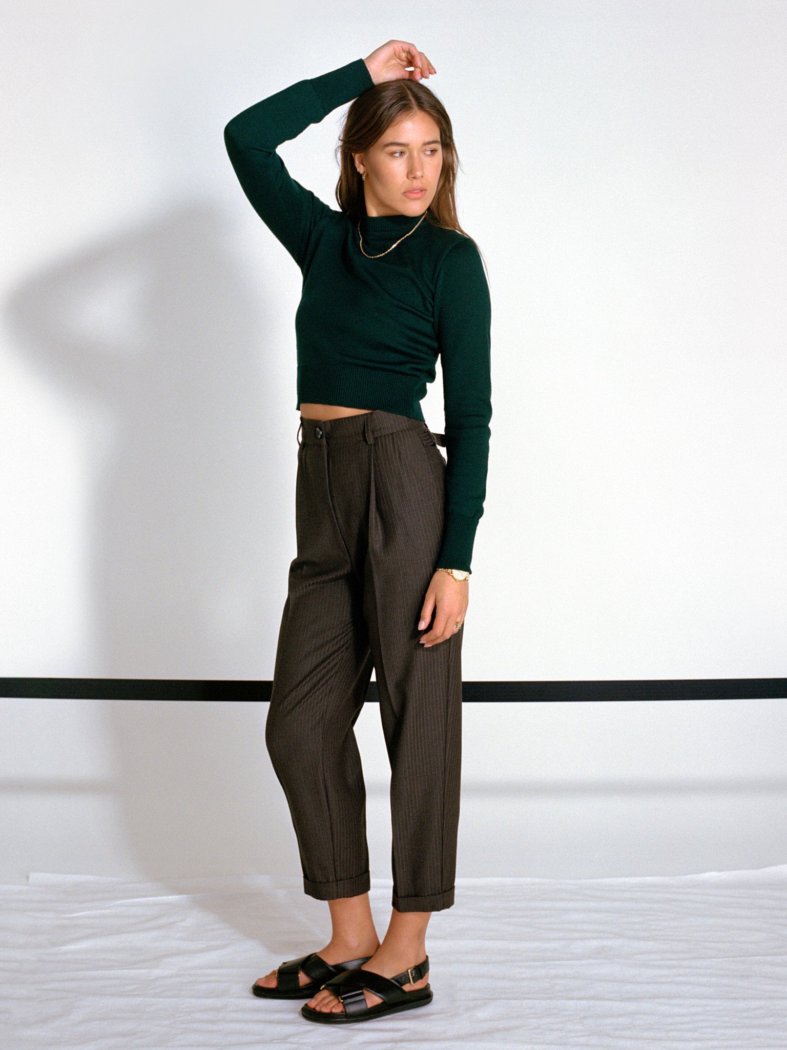 Rufus Forest Green Italian Merino Knit