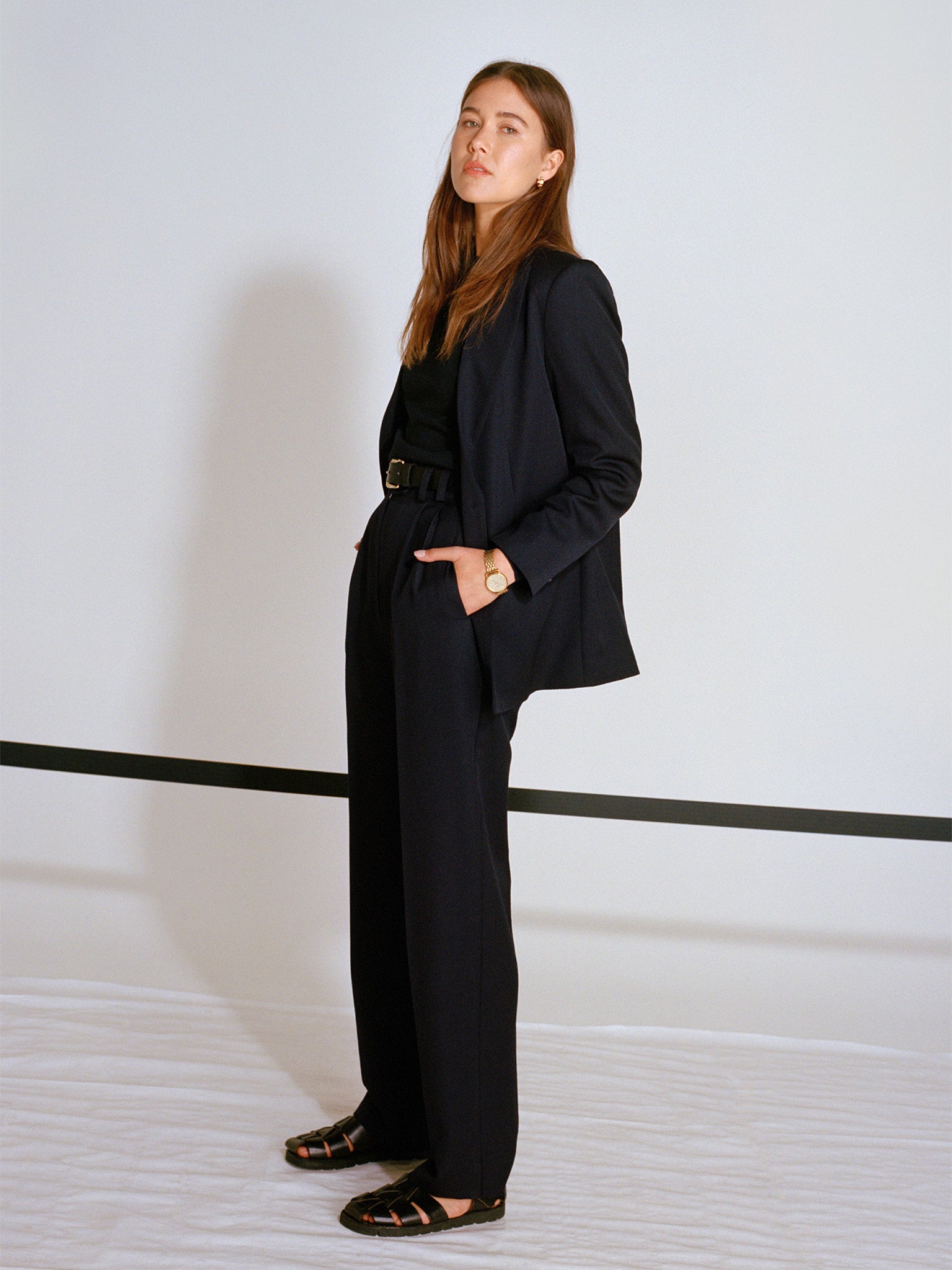 Pre-Order Fred Navy Japanese Twill Wool Blazer