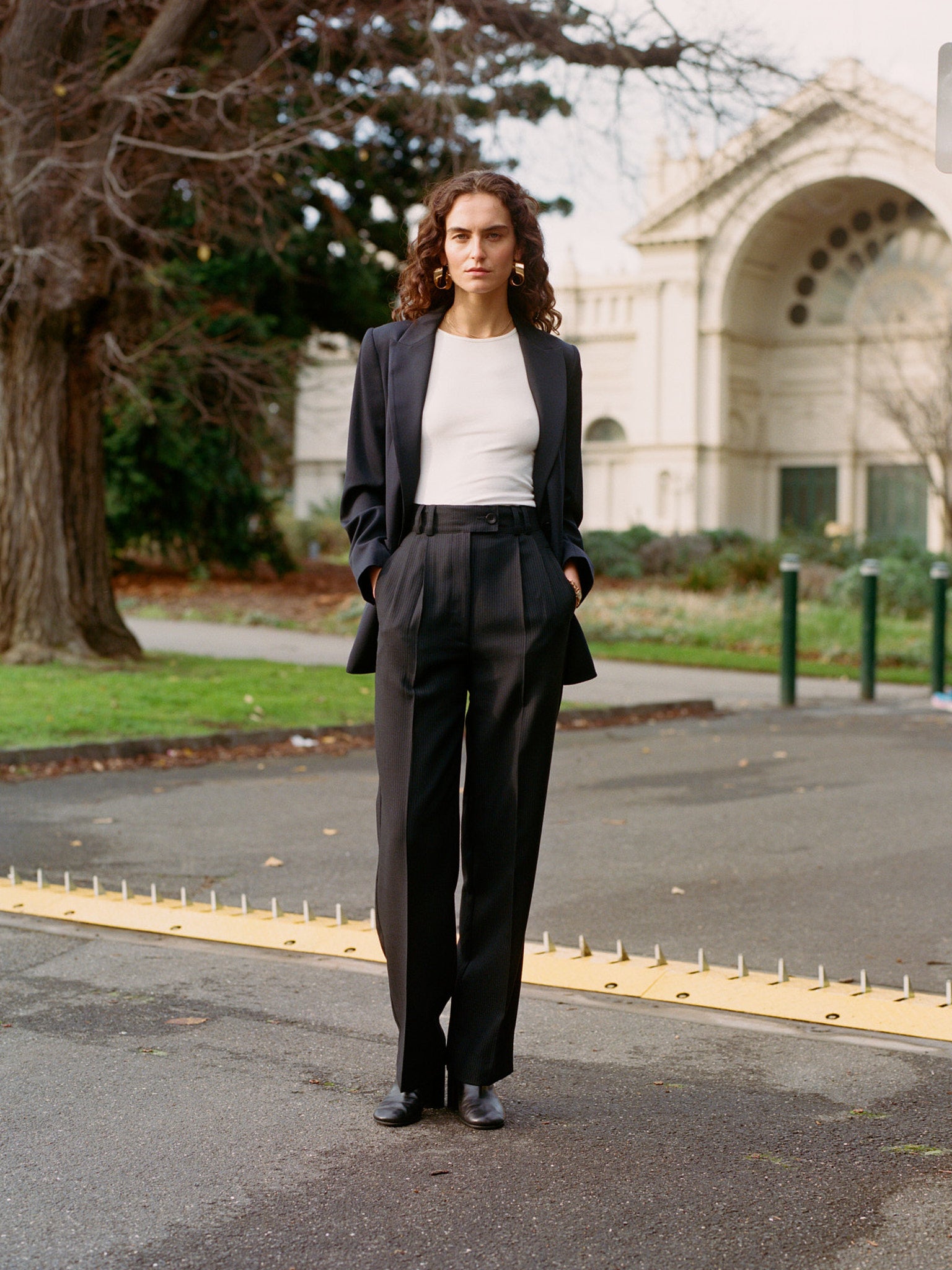 Pre-Order Fred Navy Japanese Twill Wool Blazer