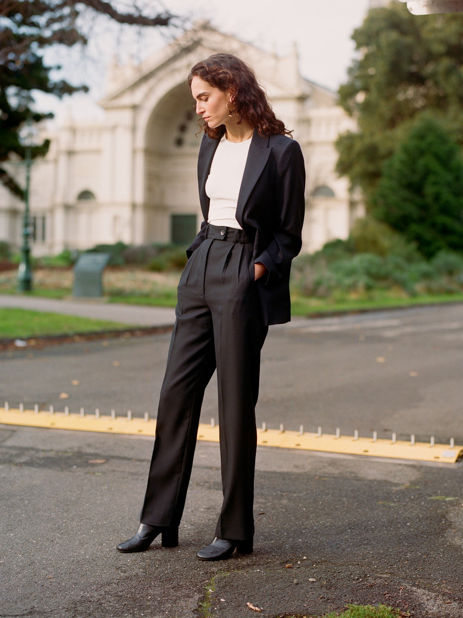 Pre-Order Fred Navy Japanese Twill Wool Blazer