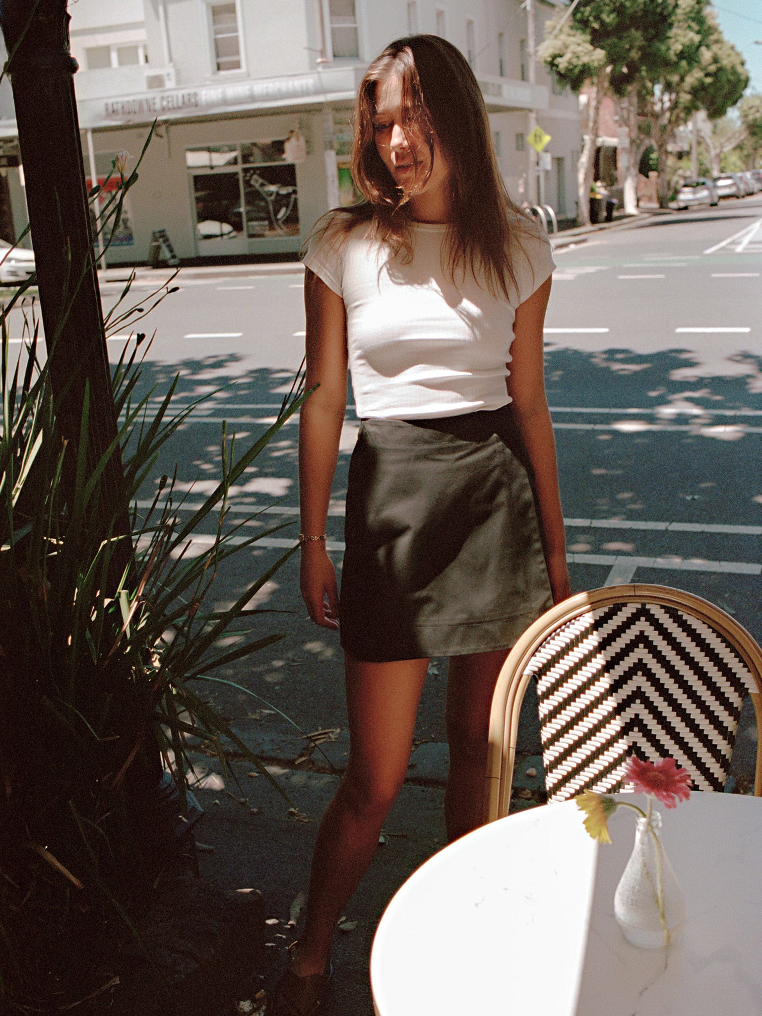 Gabe Black Japanese Cotton Skirt