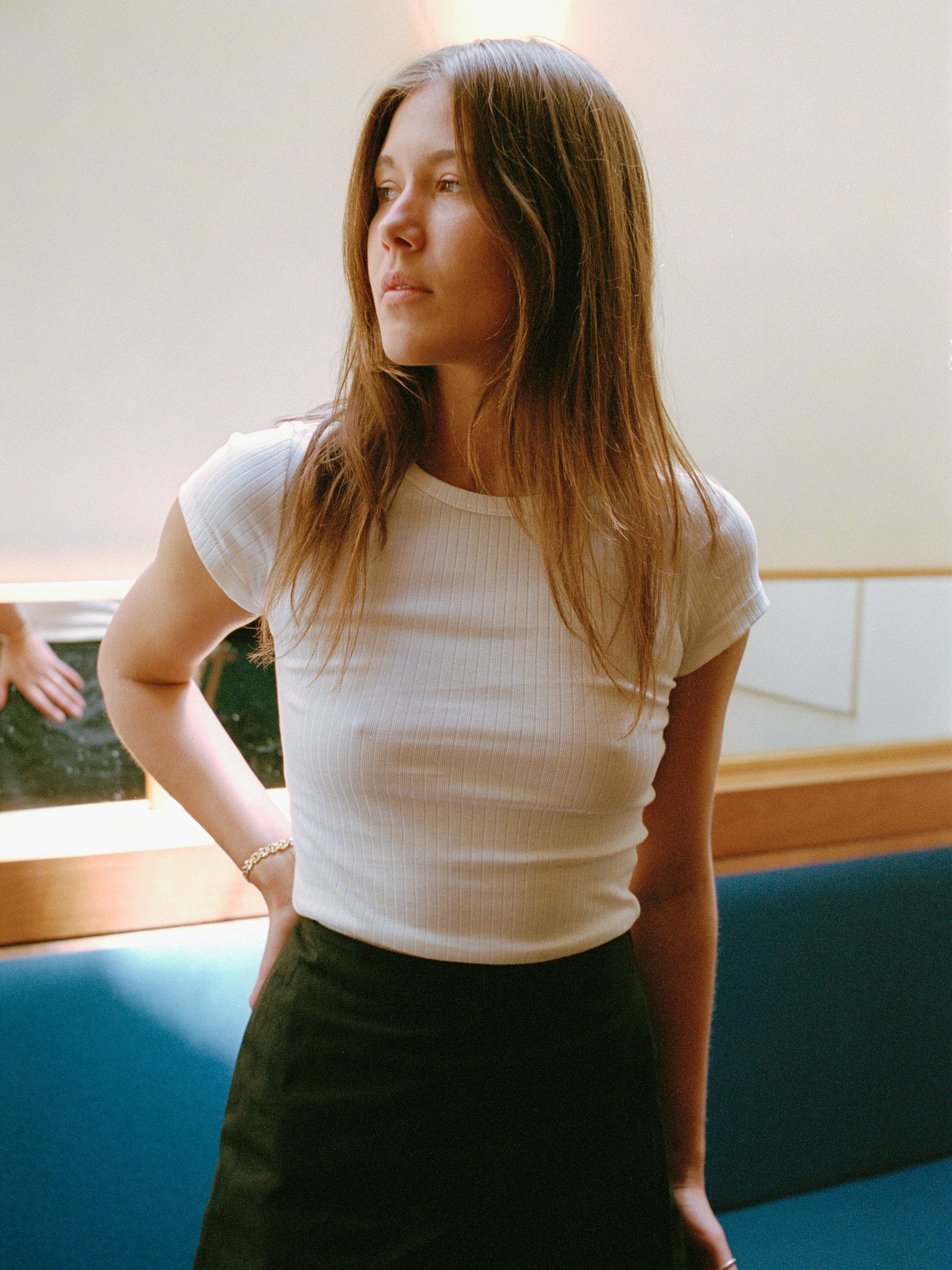 Recently Back in Stock - Vera White Organic Cotton T