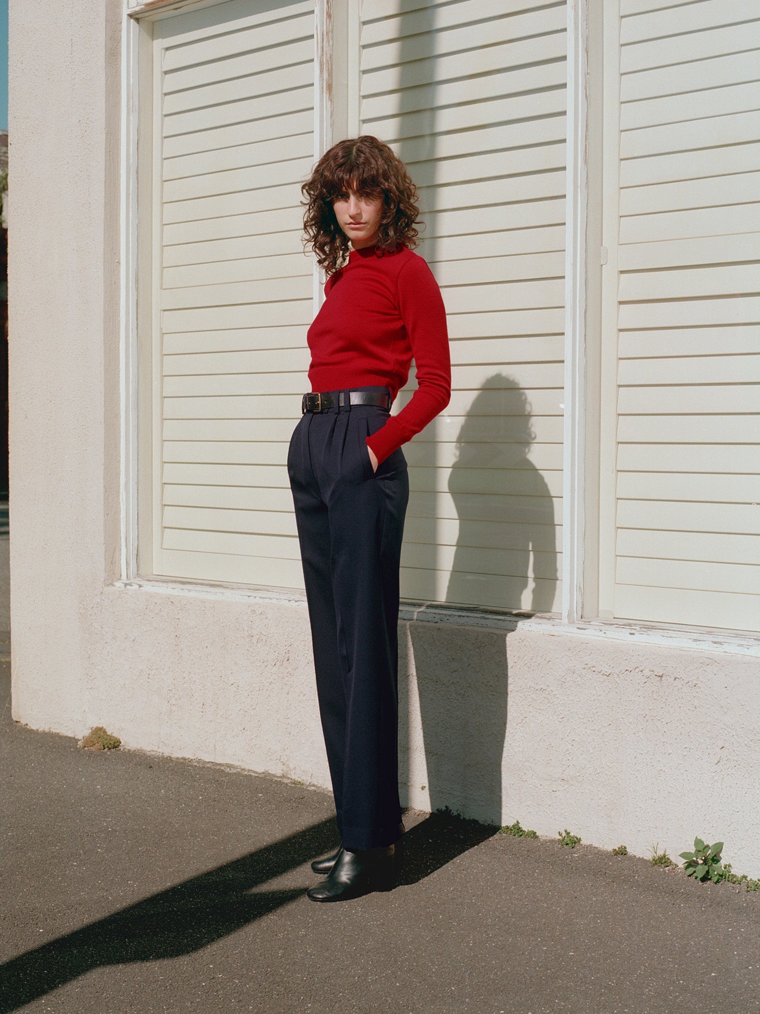 Yu Tailored Navy Japanese Twill Wool Pants