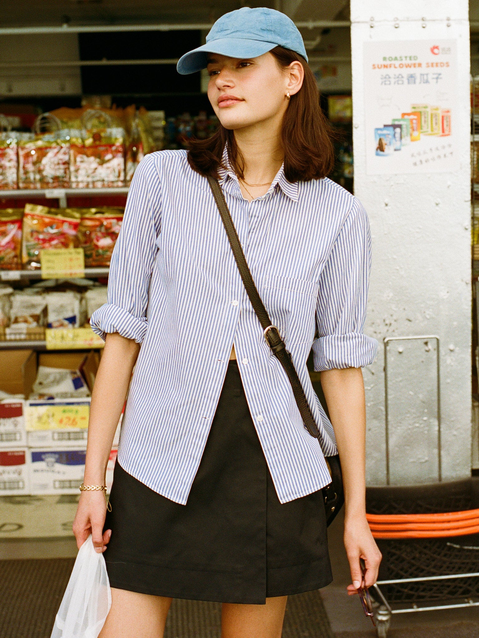 Recently back in stock - Gabe Black Japanese Cotton Skirt