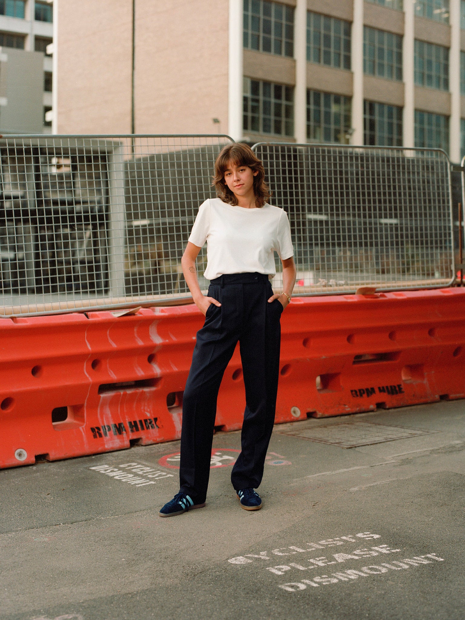 Recently Back in Stock - Kate Navy Japanese Twill Wool Pants