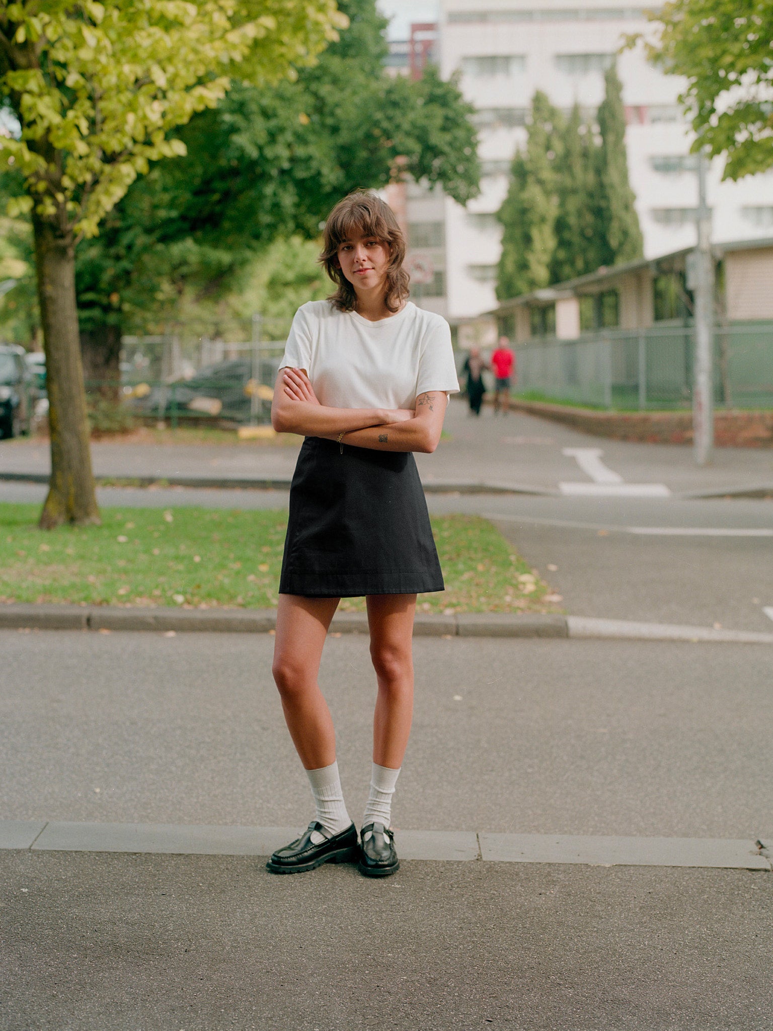 Gabe Black Japanese Cotton Skirt