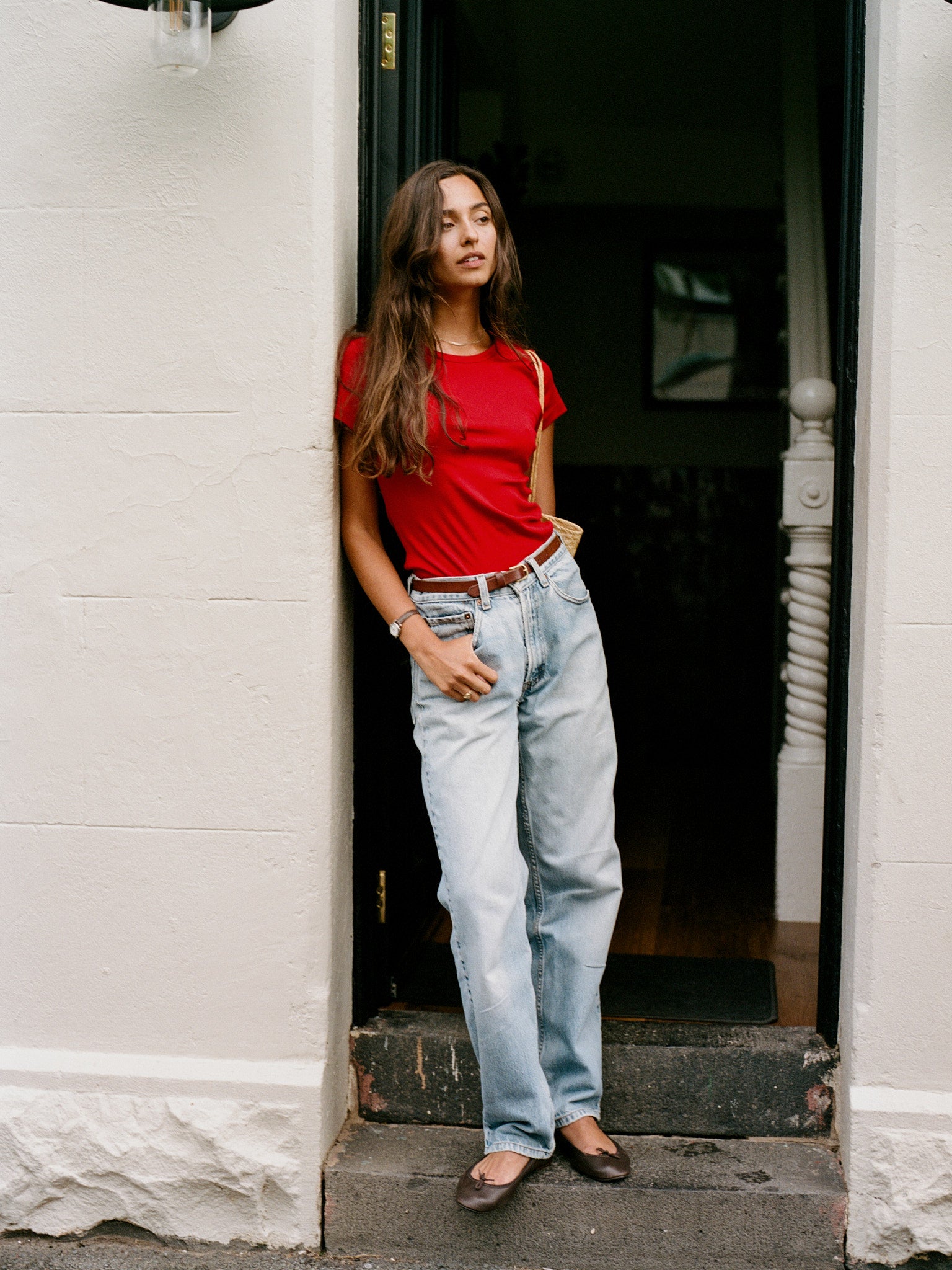 Recently Back in Stock - Vera Tomato Japanese Organic Cotton T