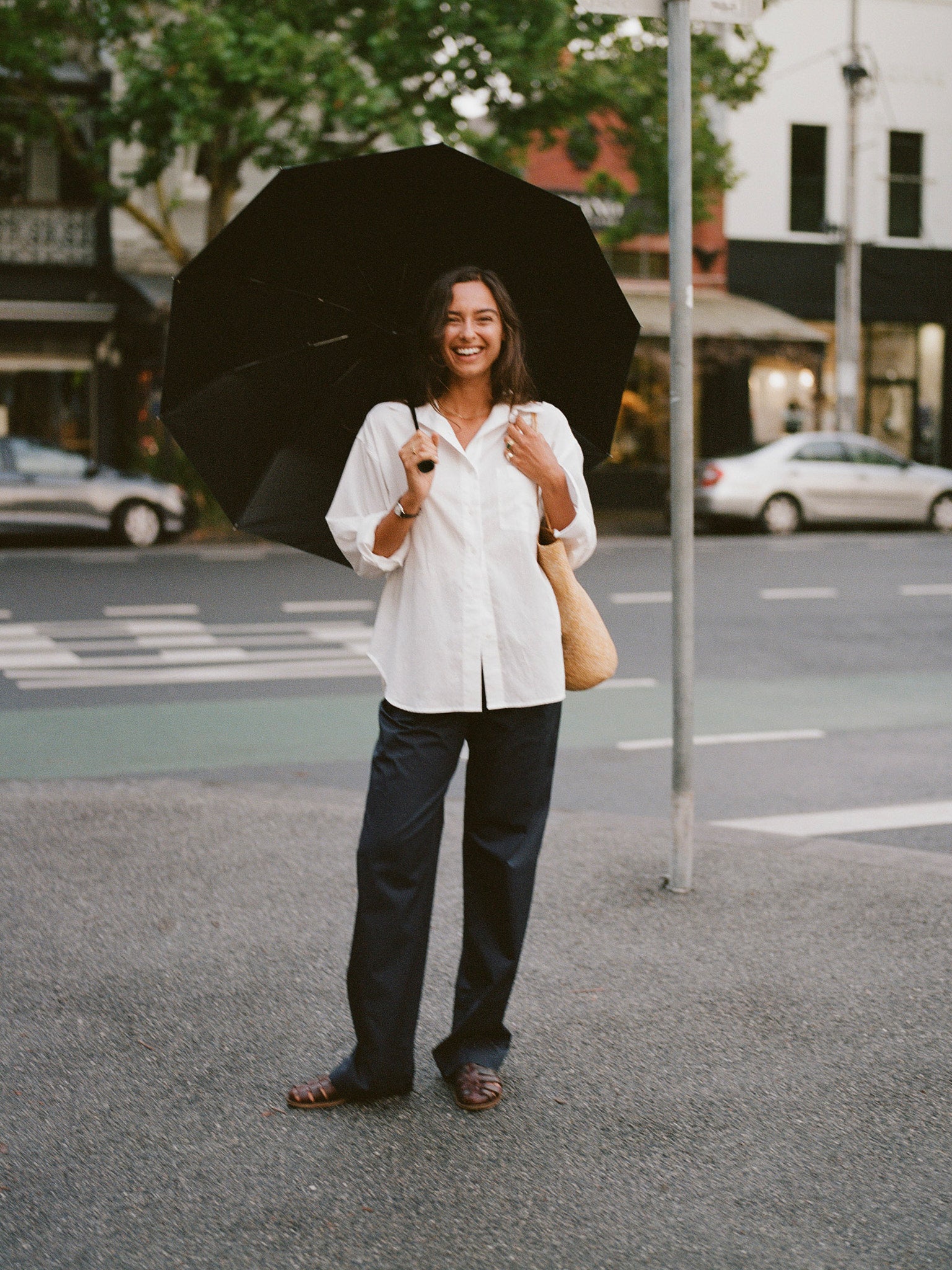 White Japanese Cotton Artist Shirt