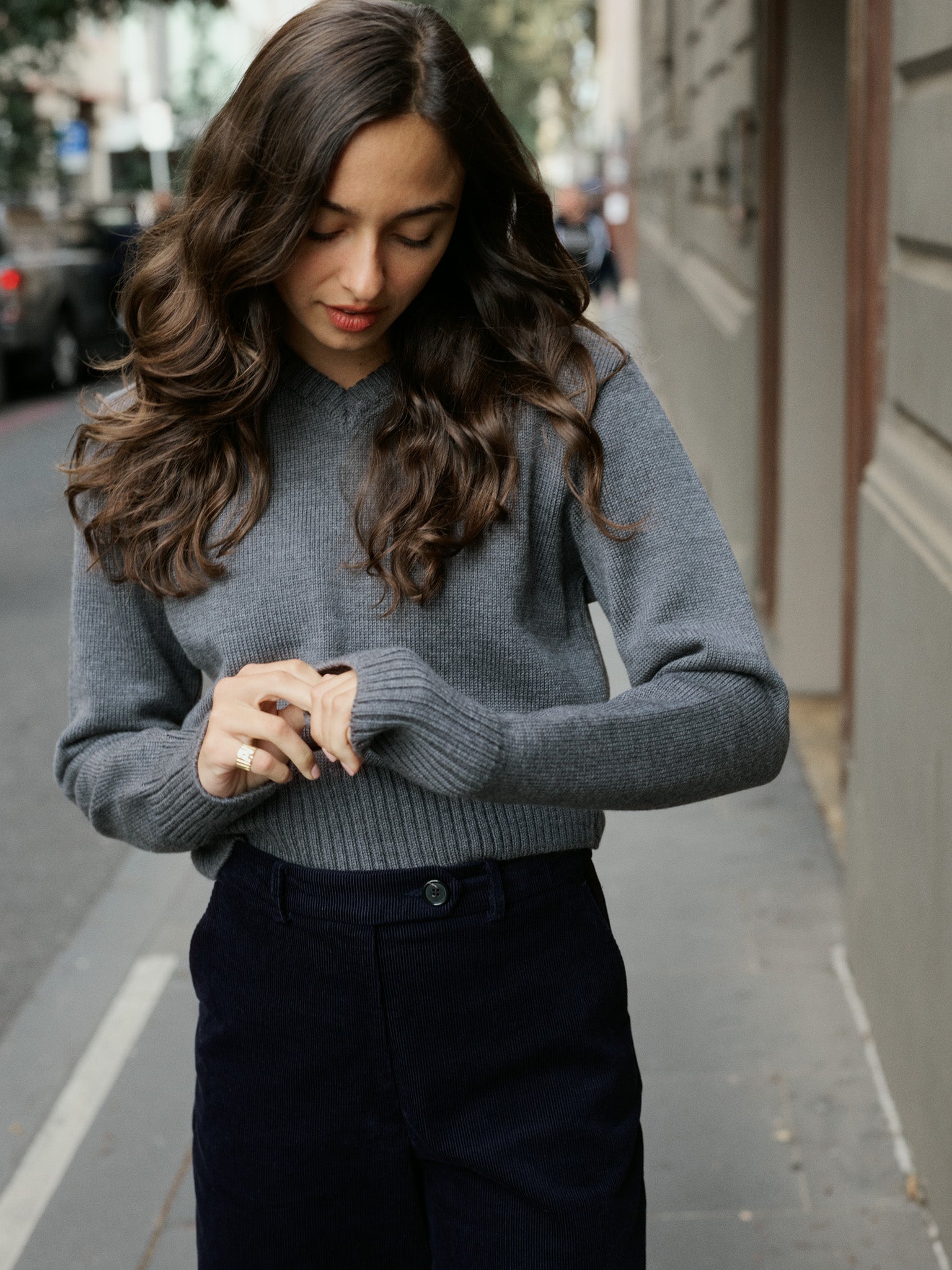 Recently Back in Stock - Jonny Italian Merino Grey Knit