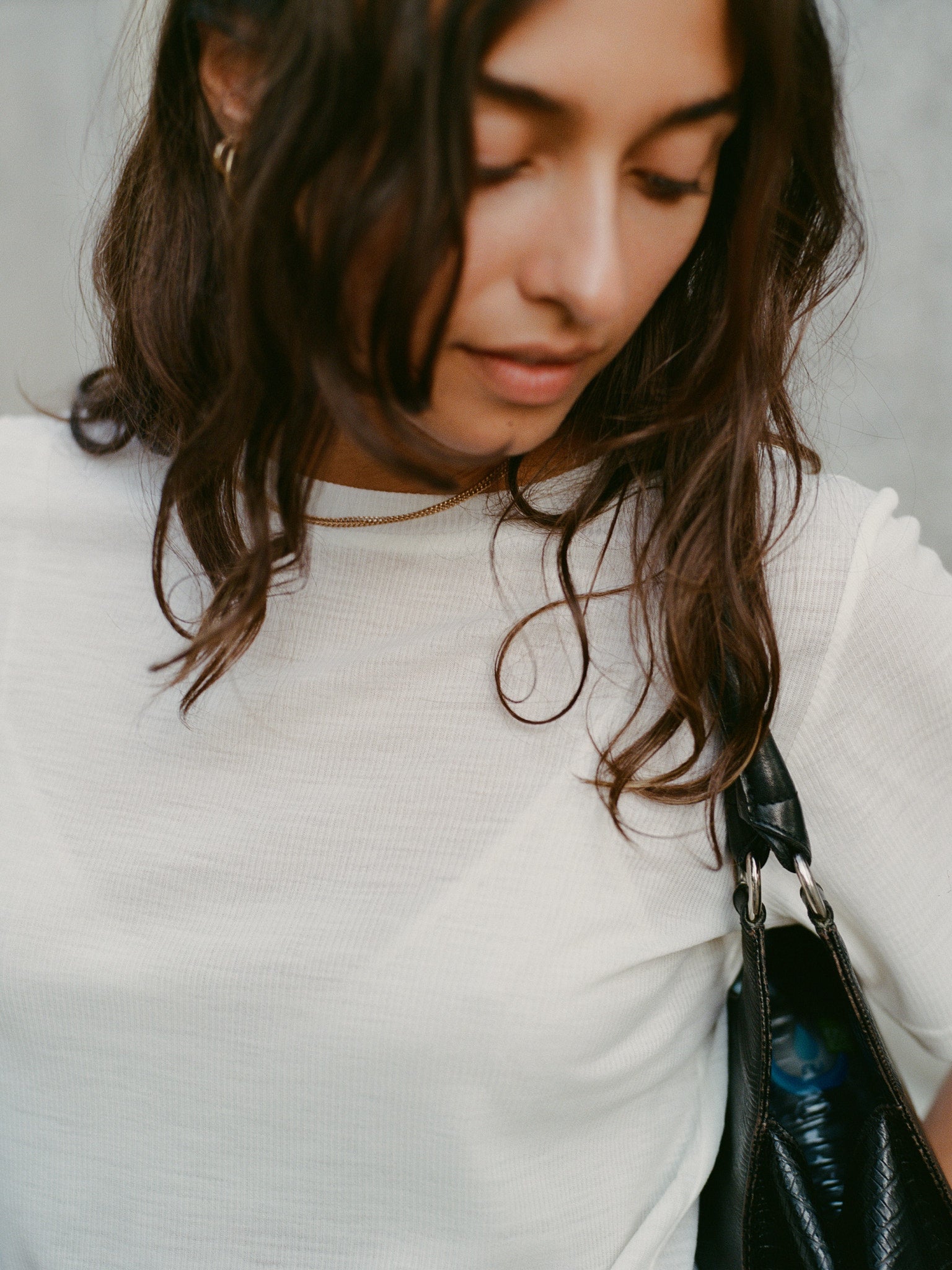 Recently Back in Stock - Jim Fine Cream Australian Merino Rib T