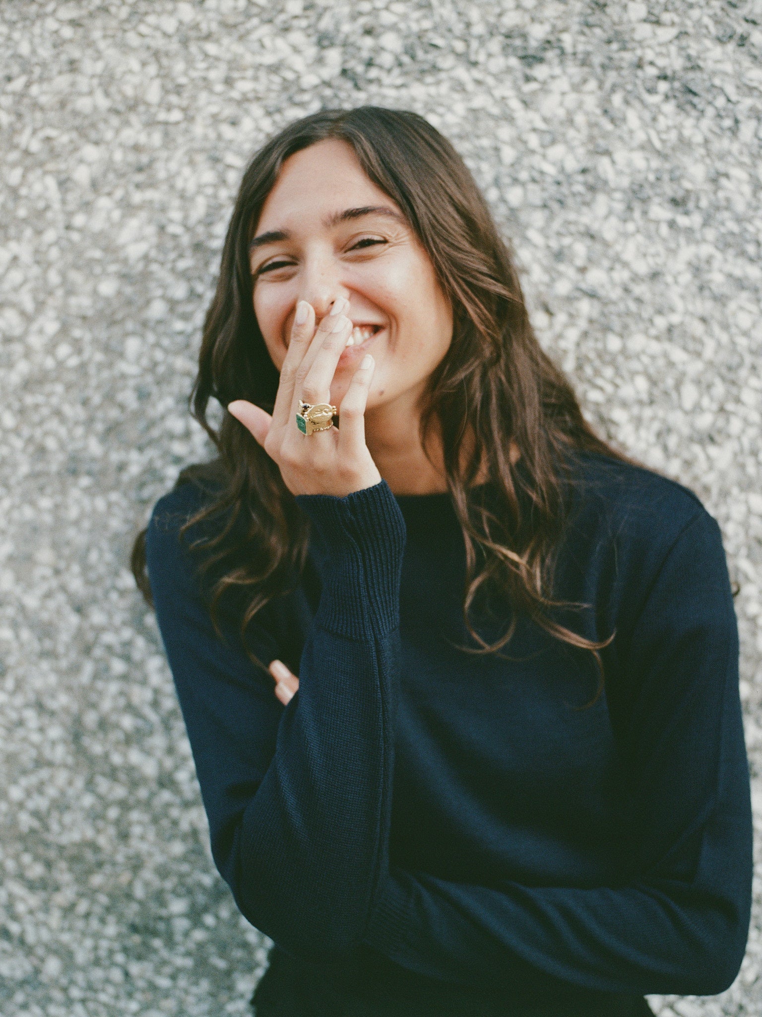 Rufus Navy Italian Merino Knit