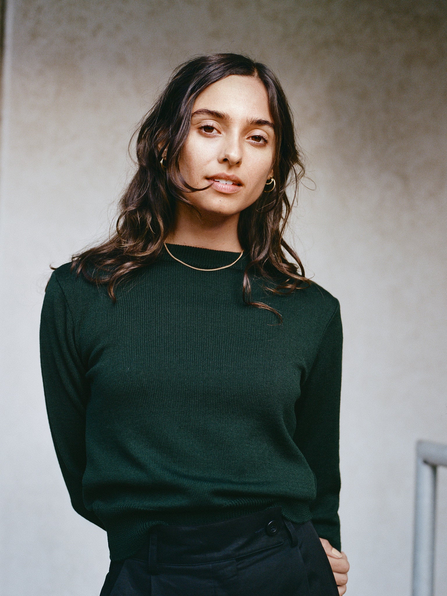 Rufus Forest Green Italian Merino Knit