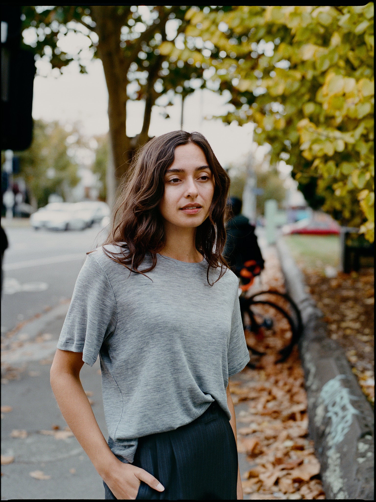 Recently Back in Stock - Jim Fine Grey Australian Merino Rib T