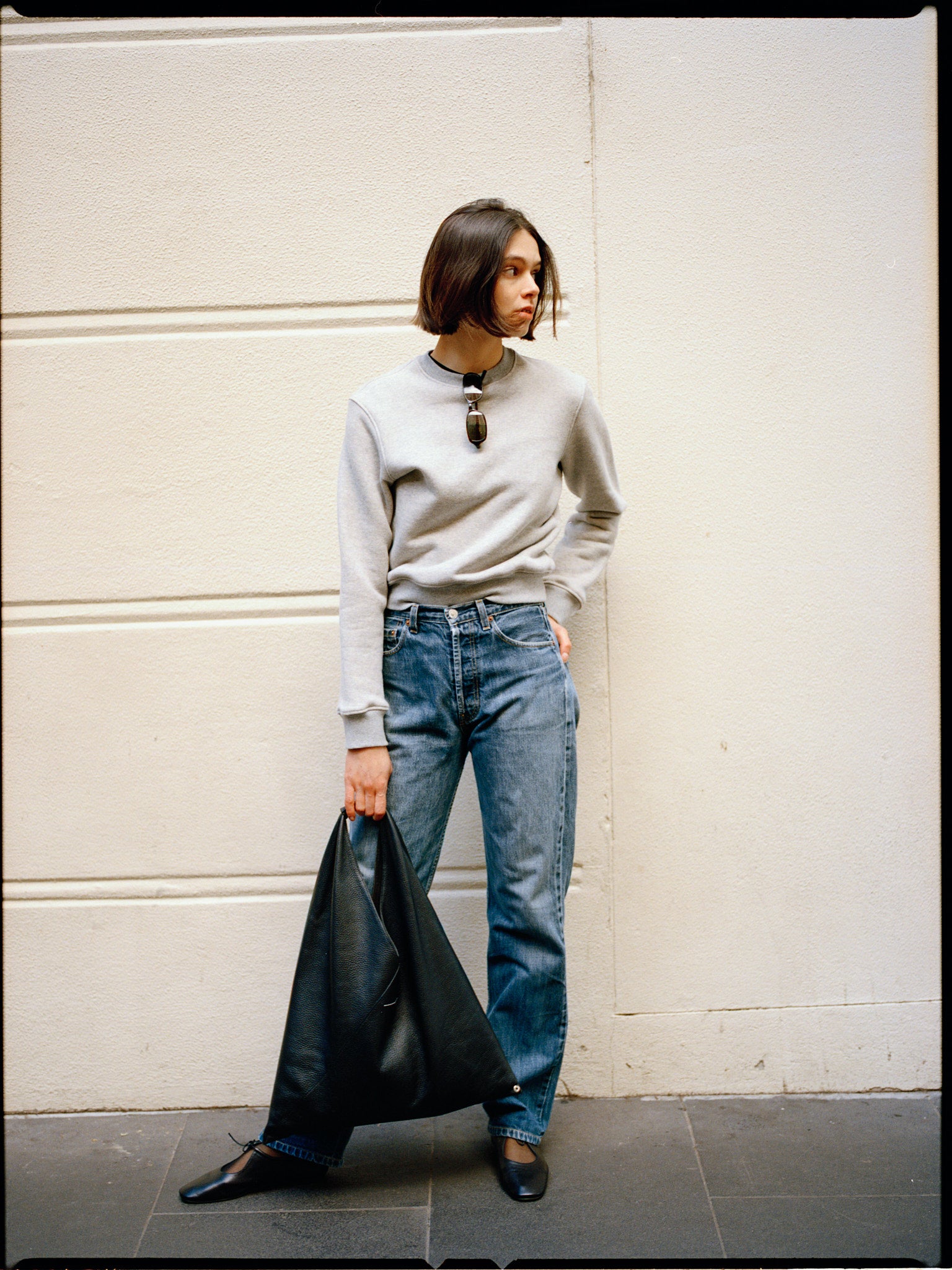 Fiadh Grey Japanese Cotton Sweatshirt