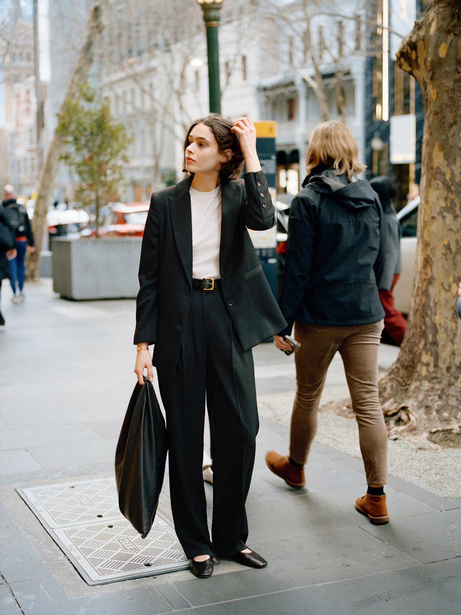 Yu Tailored Black Japanese Twill Wool Pants