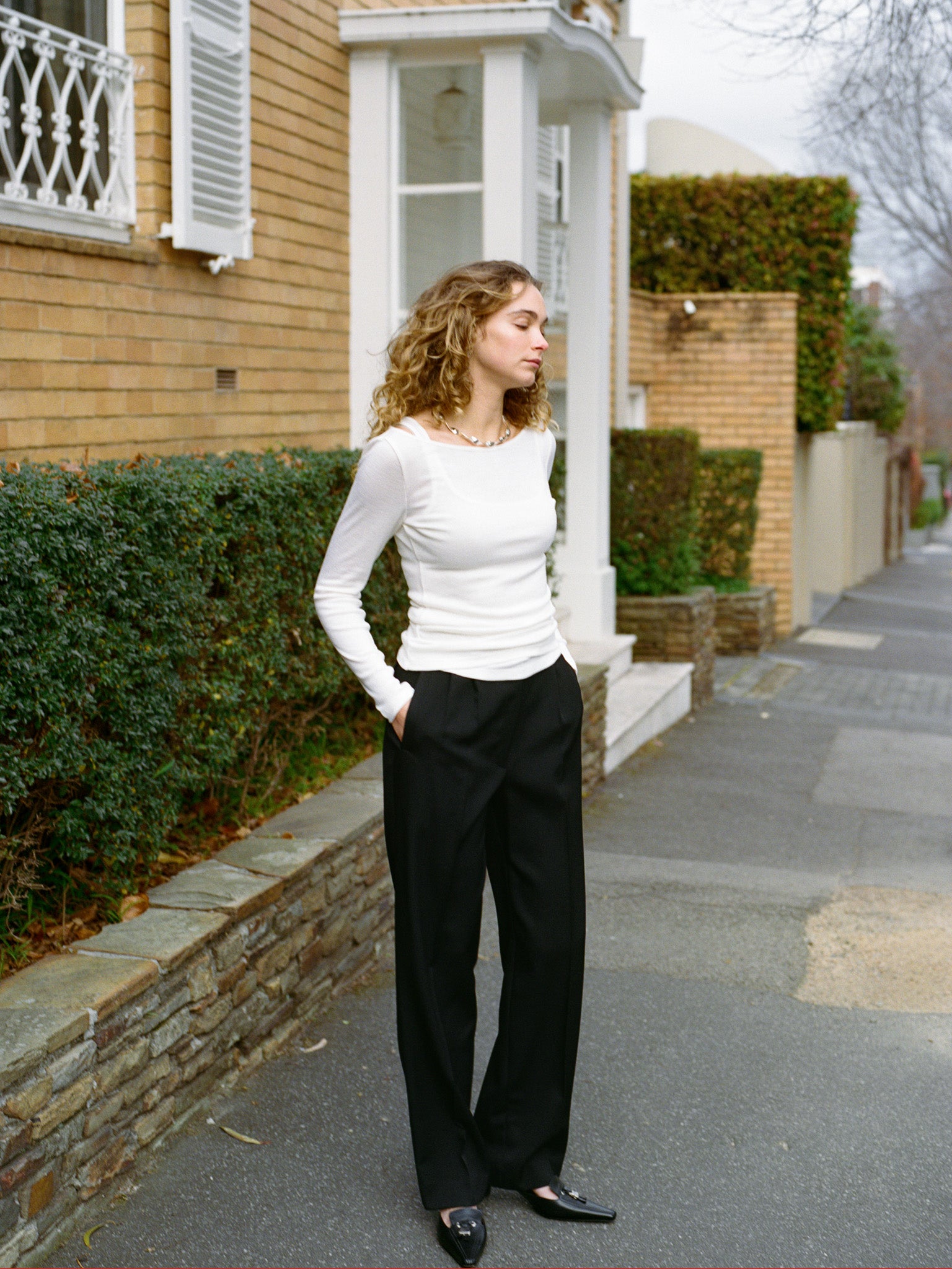 Recently Back in Stock - Yu Tailored Black Japanese Twill Wool Pants