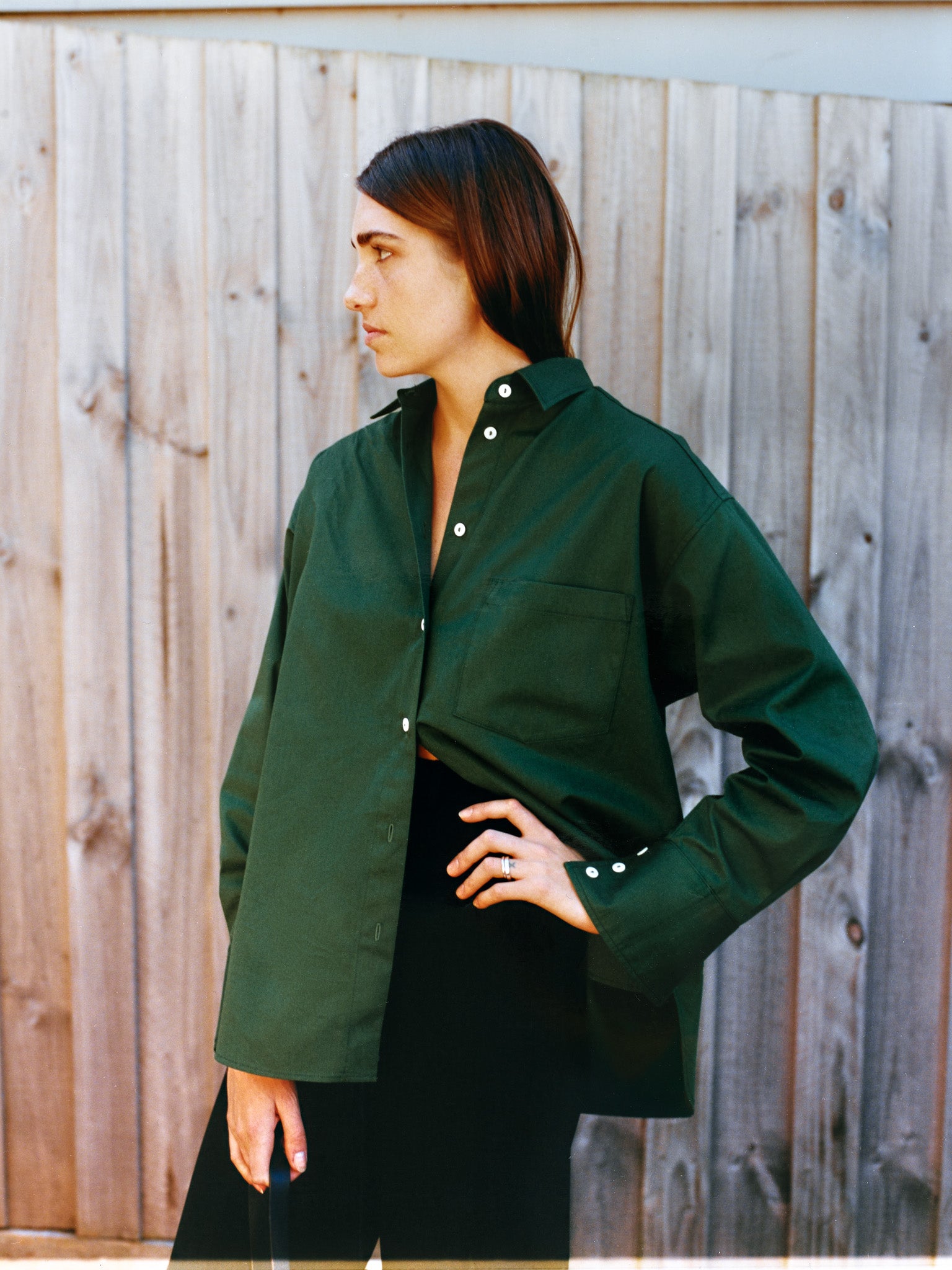 Pre-Order Limited Edition Artist Green Japanese Cotton Mid-Weight Twill Shirt